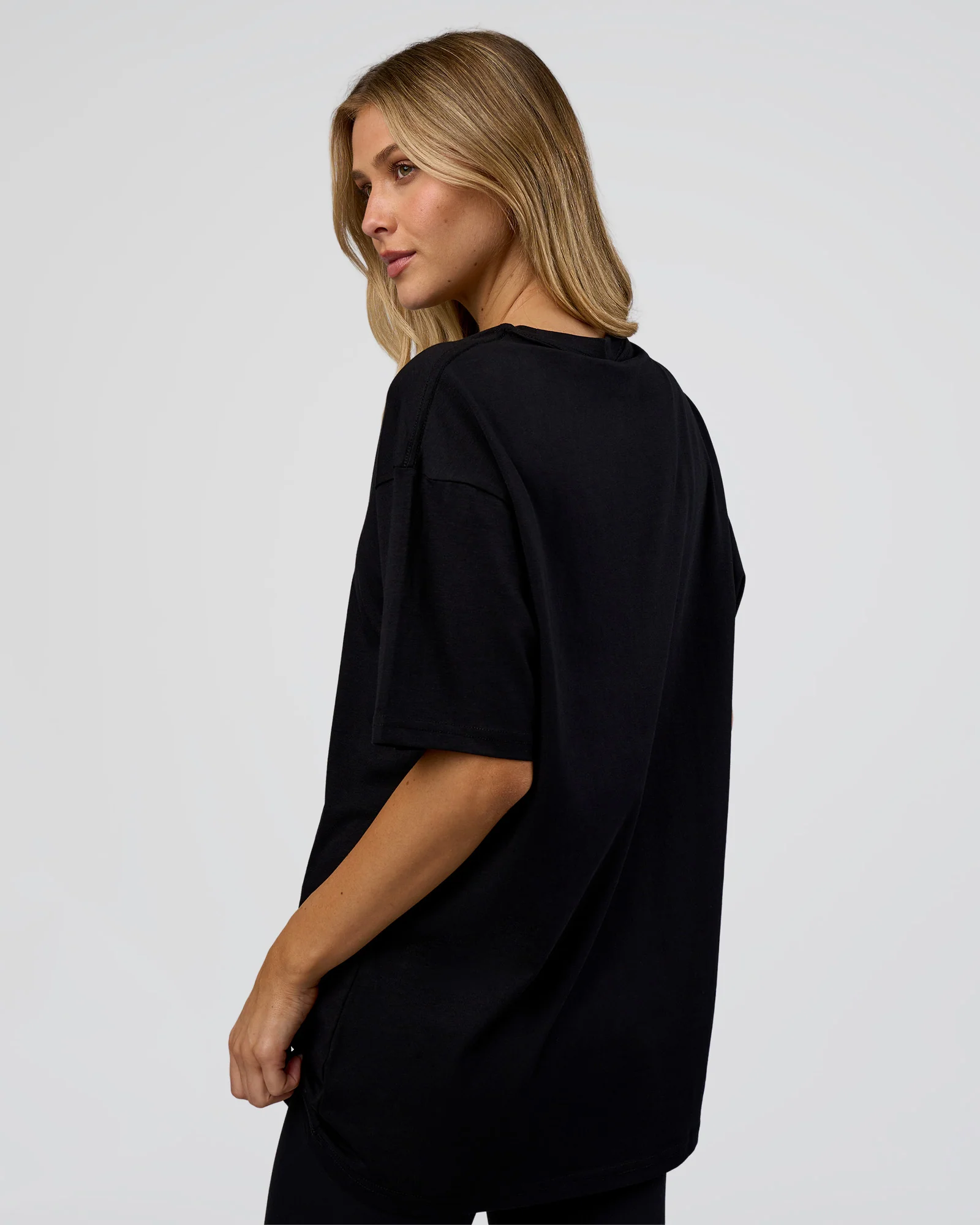 1% Better Every Day EST FLXCotton Oversized Tee - Black - Image 6