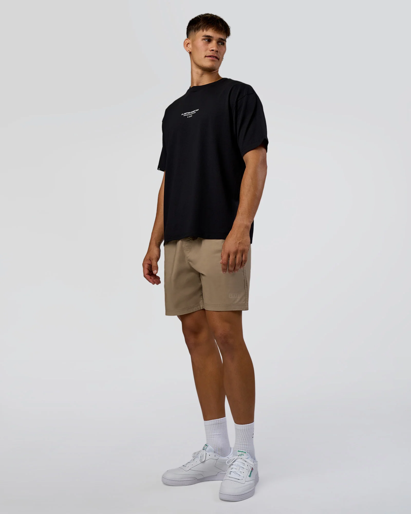 1% Better Every Day EST FLXCotton Oversized Tee - Black - Image 7