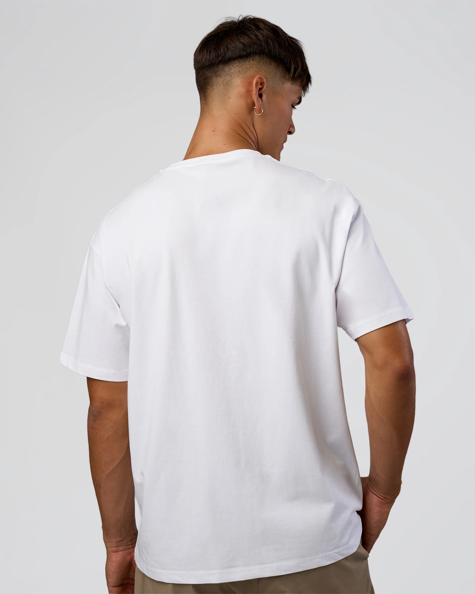 1% Better Every Day EST FLXCotton Oversized Tee - White - Image 6