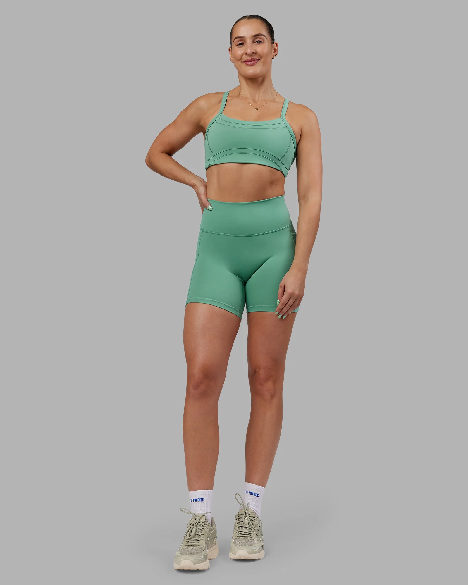 Abs Ignite Sports Bra - Matcha Green - Image 8