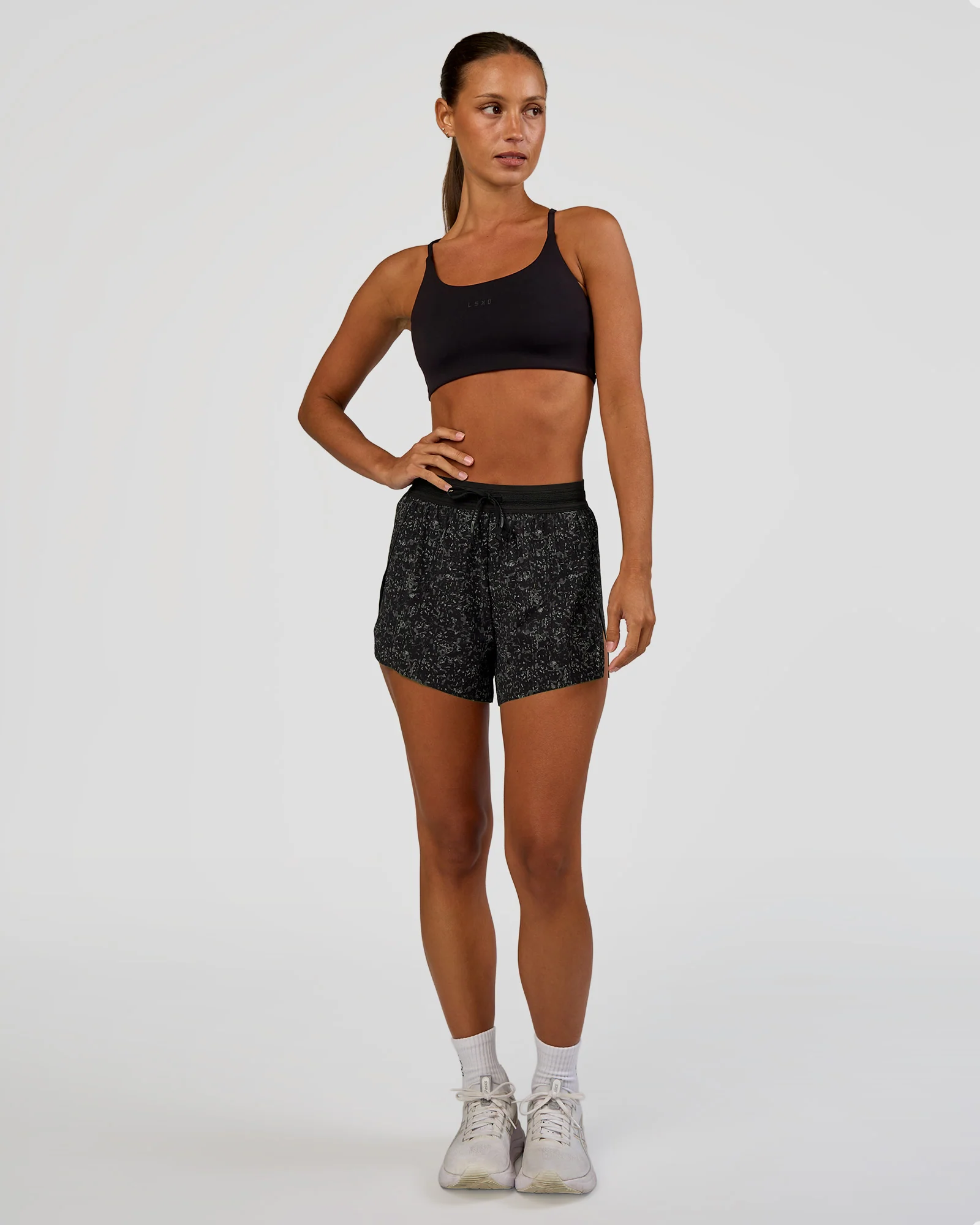 Accelerate 3" High-Rise Running Short - Energy Print Black - Image 3