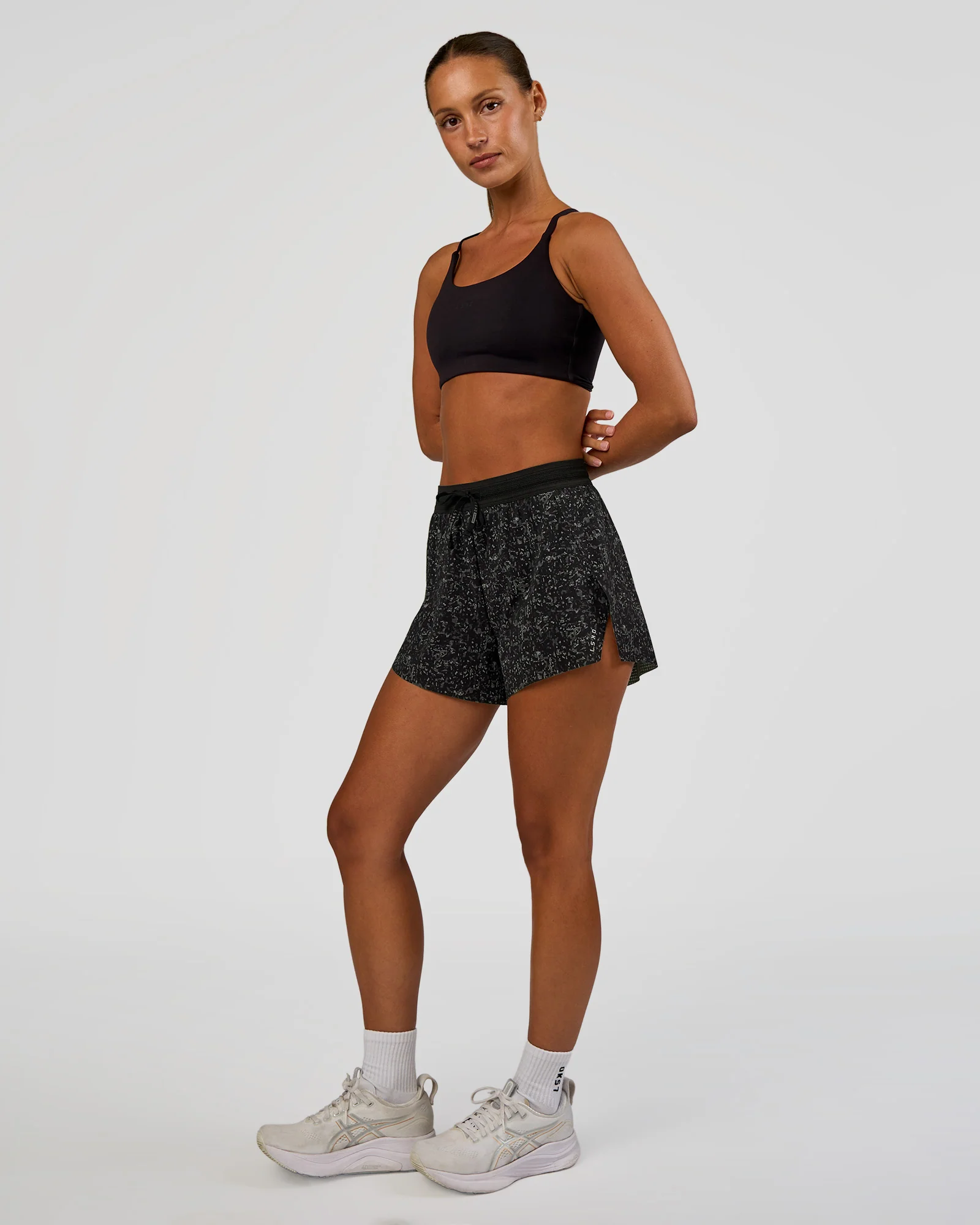 Accelerate 3" High-Rise Running Short - Energy Print Black - Image 4