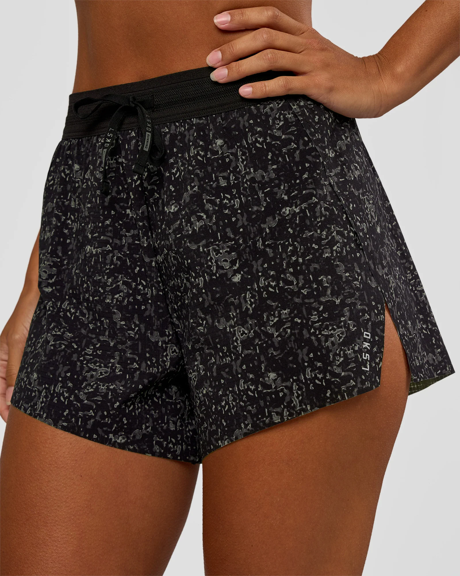 Accelerate 3" High-Rise Running Short - Energy Print Black - Image 6