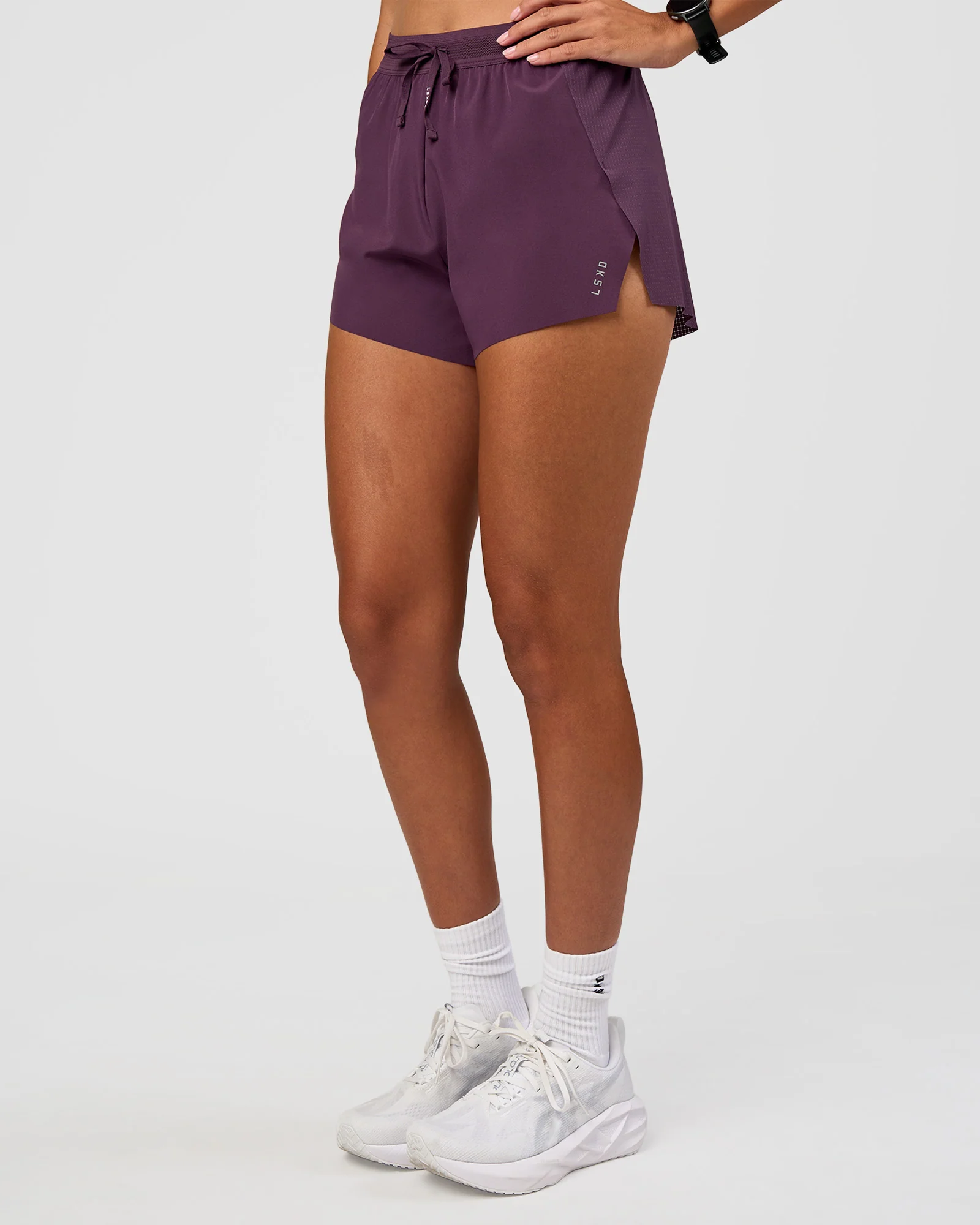 Accelerate 3" High-Rise Running Short - Midnight Plum - Image 7