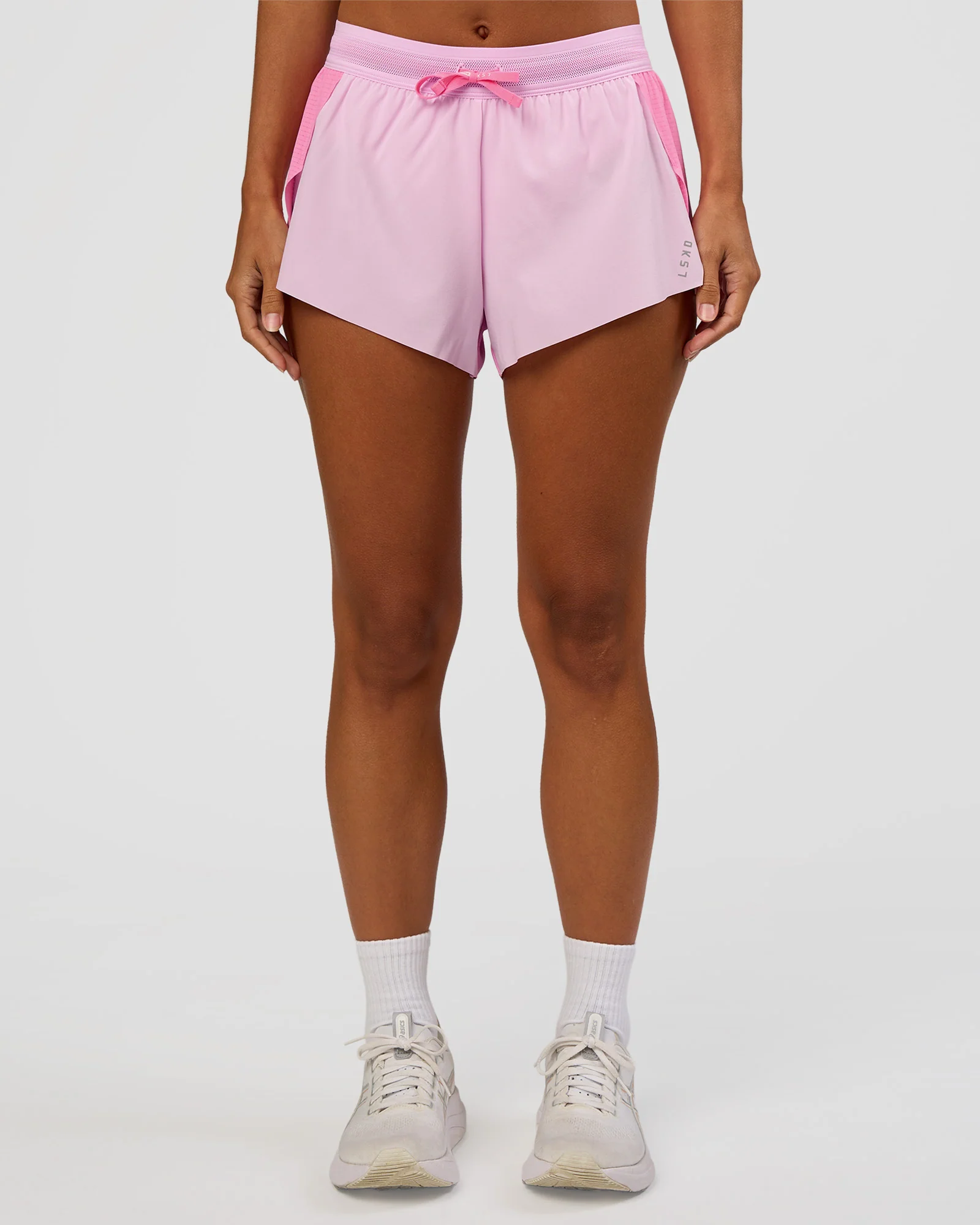 Accelerate 3" Mid-Rise Running Short - Candy Pink-Marshmallow - Image 2