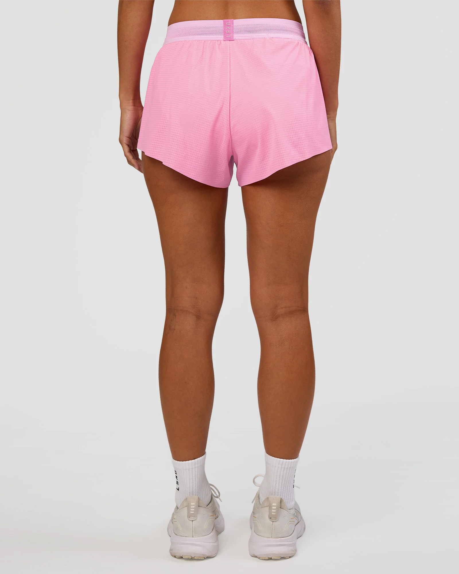 Accelerate 3" Mid-Rise Running Short - Candy Pink-Marshmallow - Image 4