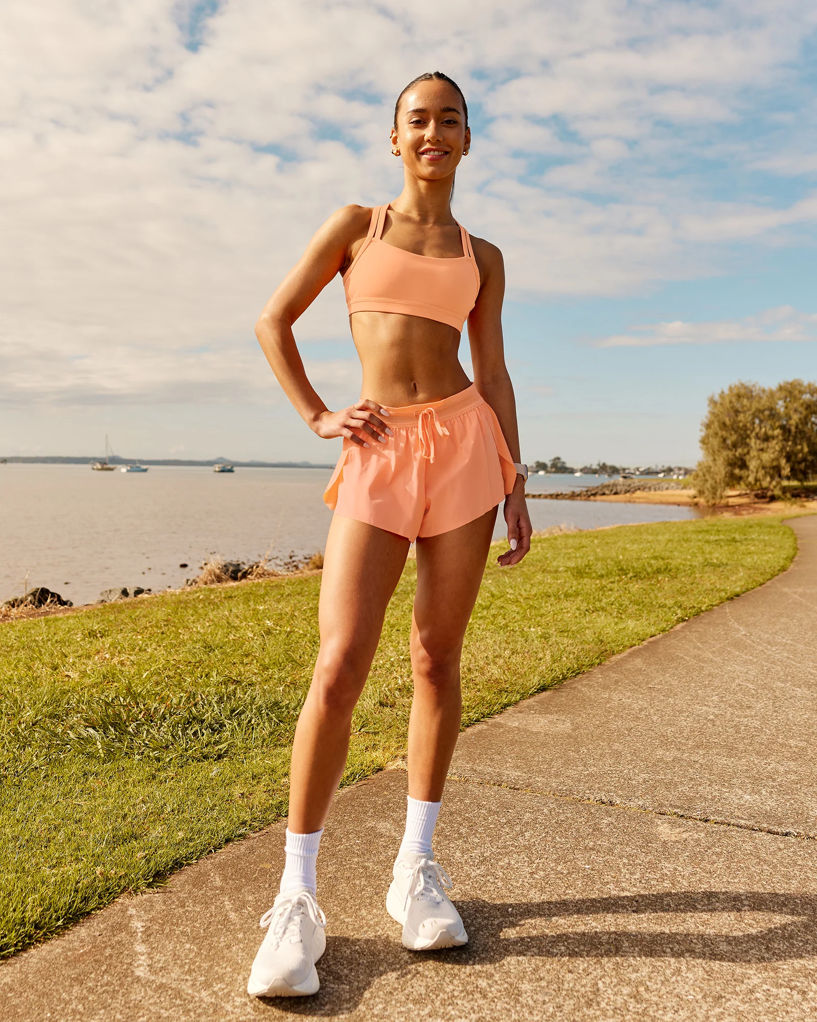 Accelerate 3" Mid-Rise Running Short - Cantaloupe - Image 12