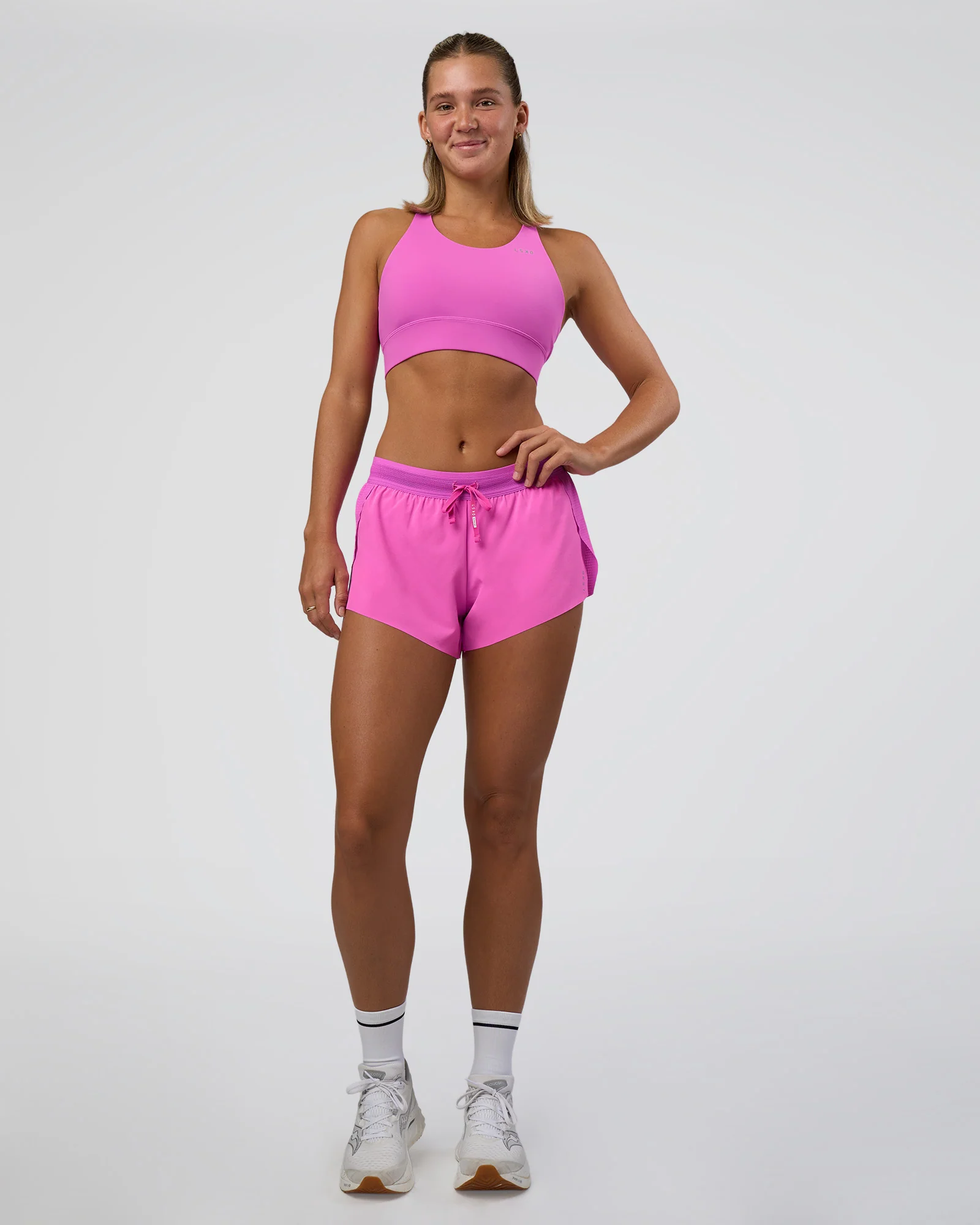 Accelerate 3" Mid-Rise Running Short - Ultra Fuchsia - Image 2