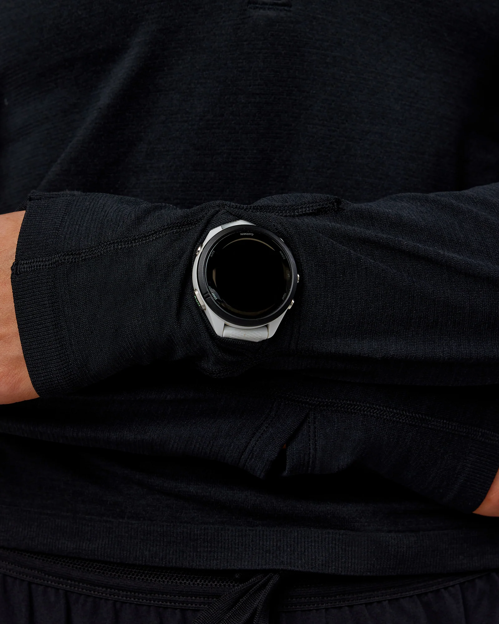 AeroFLX+ Long Sleeve Half Zip - Black Marl - Image 8