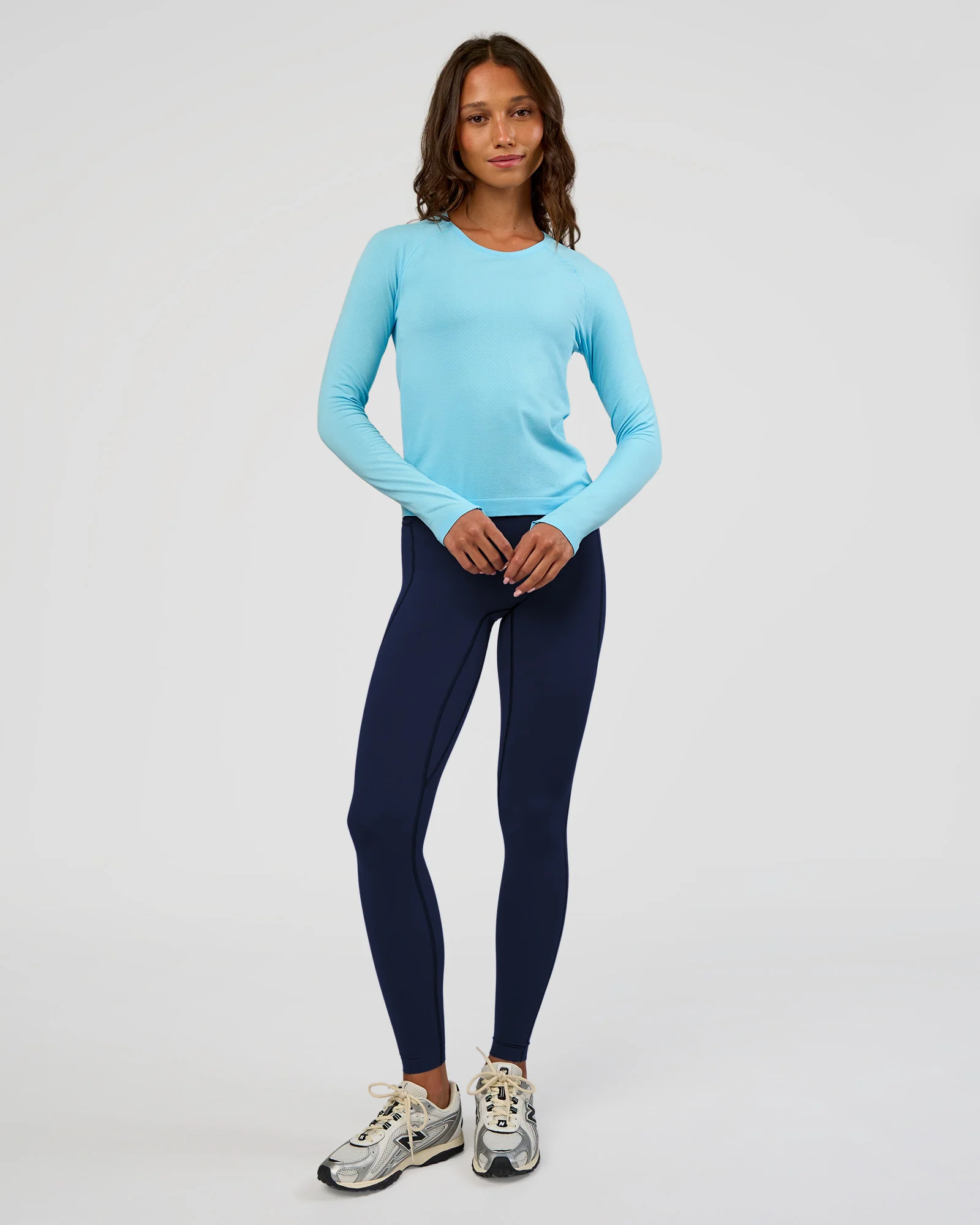 AeroFLX+ Seamless Long Sleeve Tee - Baltic Sea/Baltic Sea - Image 3