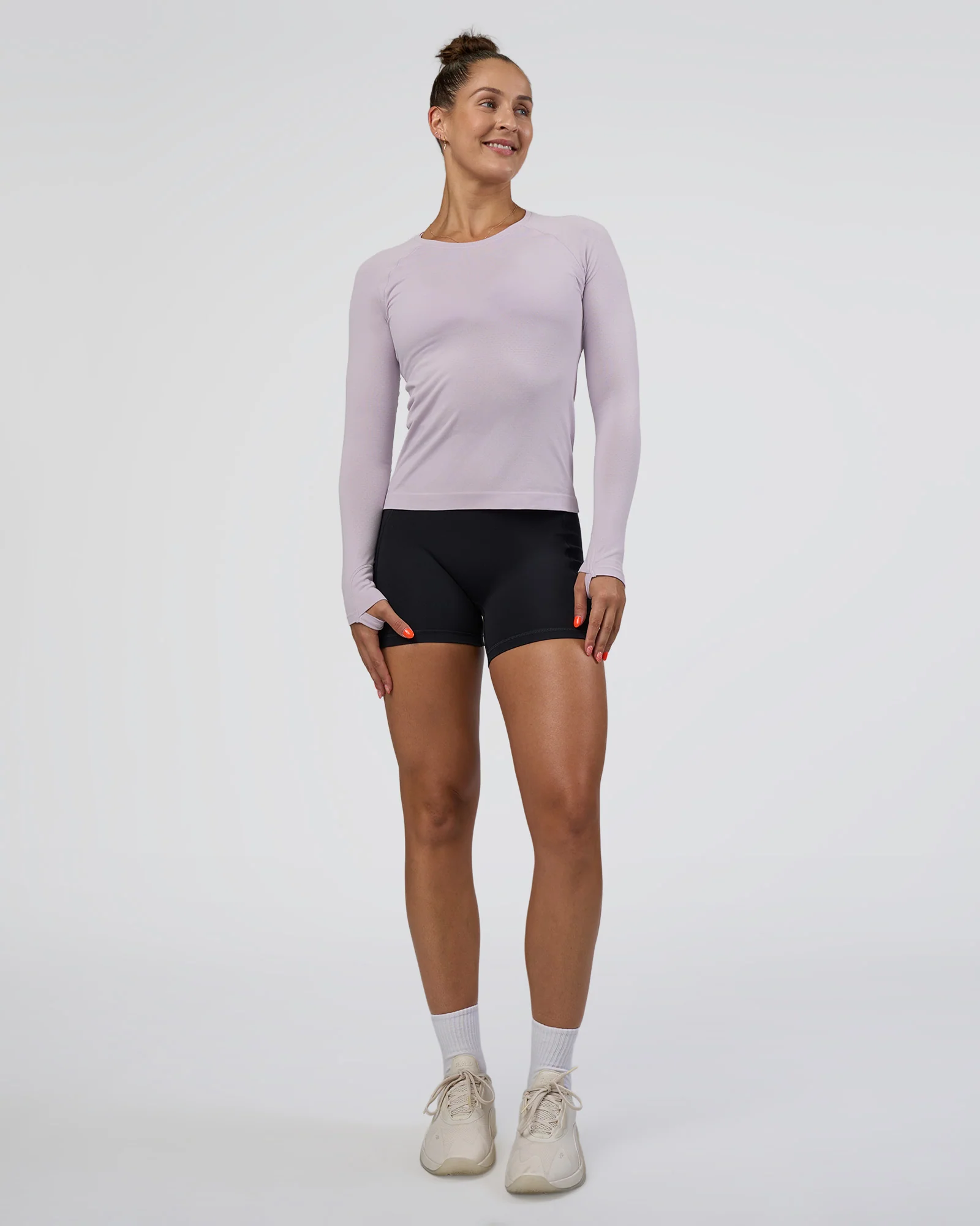 AeroFLX+ Seamless Long Sleeve Tee - Fair Orchid/Fair Orchid - Image 7