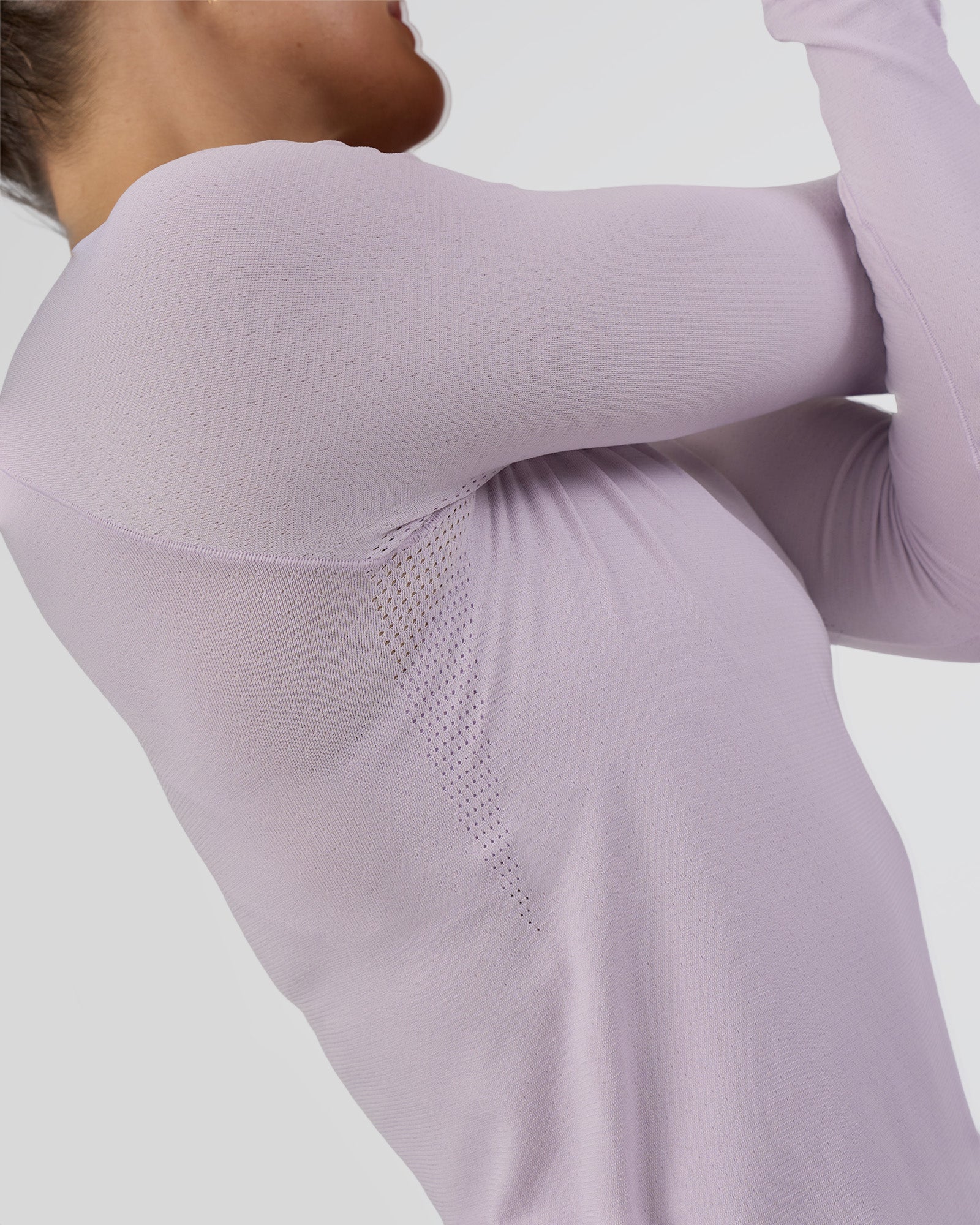 AeroFLX+ Seamless Long Sleeve Tee - Fair Orchid/Fair Orchid - Image 8