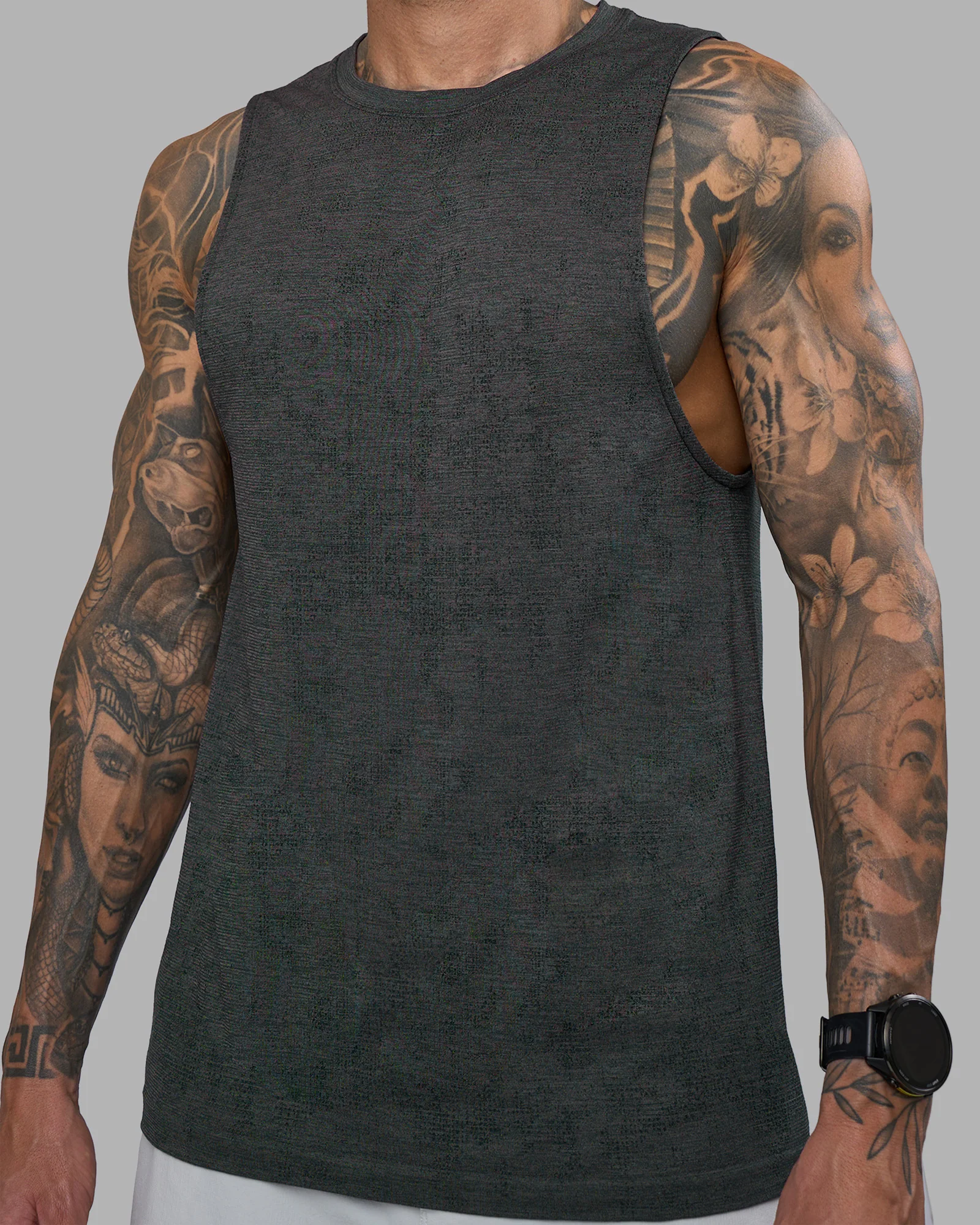 AeroFLX+ Seamless Muscle Tank - Black Camo-Graphite - Image 4