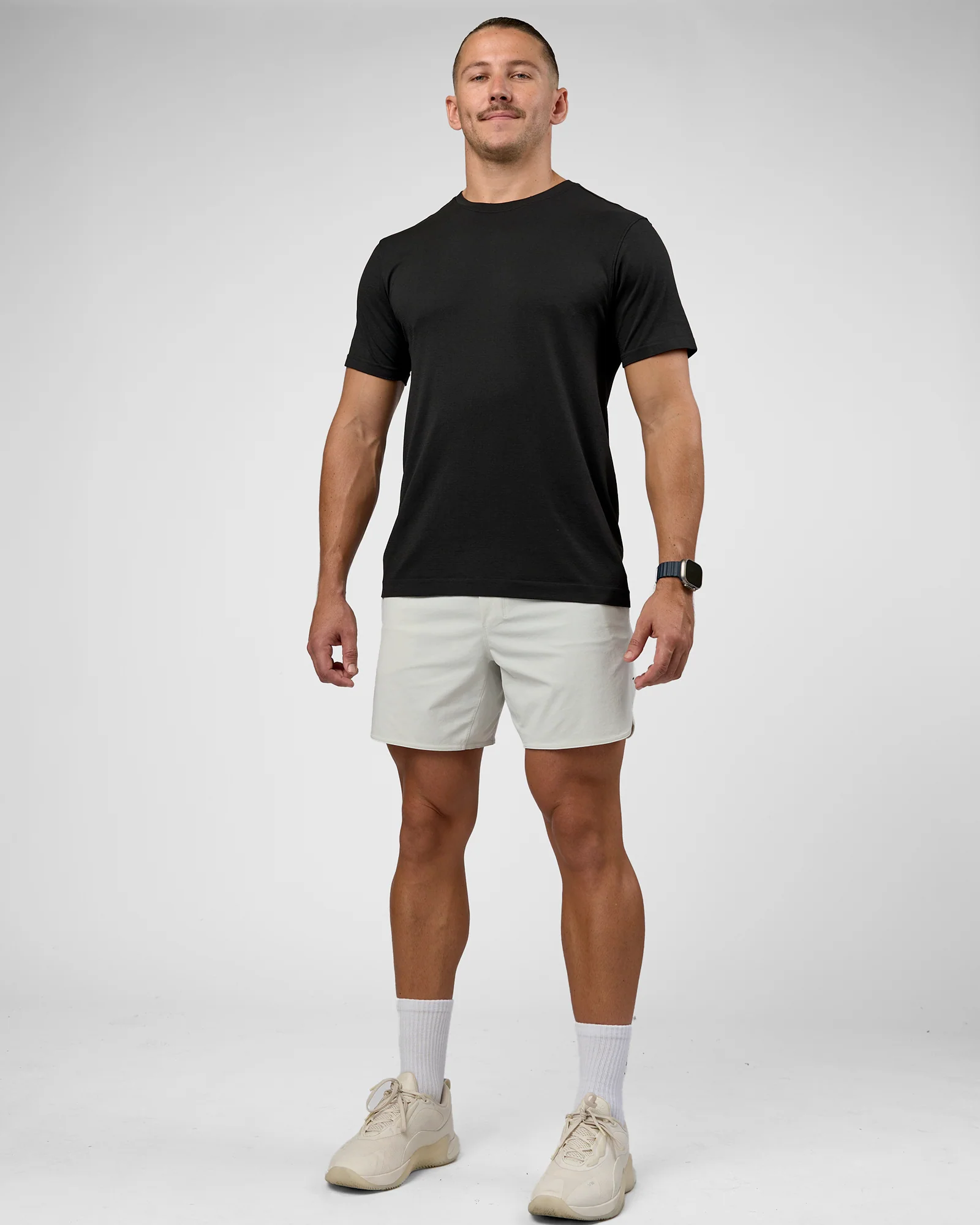 AeroFLX+ Seamless Set In Tee Jacquard - Black - Image 3