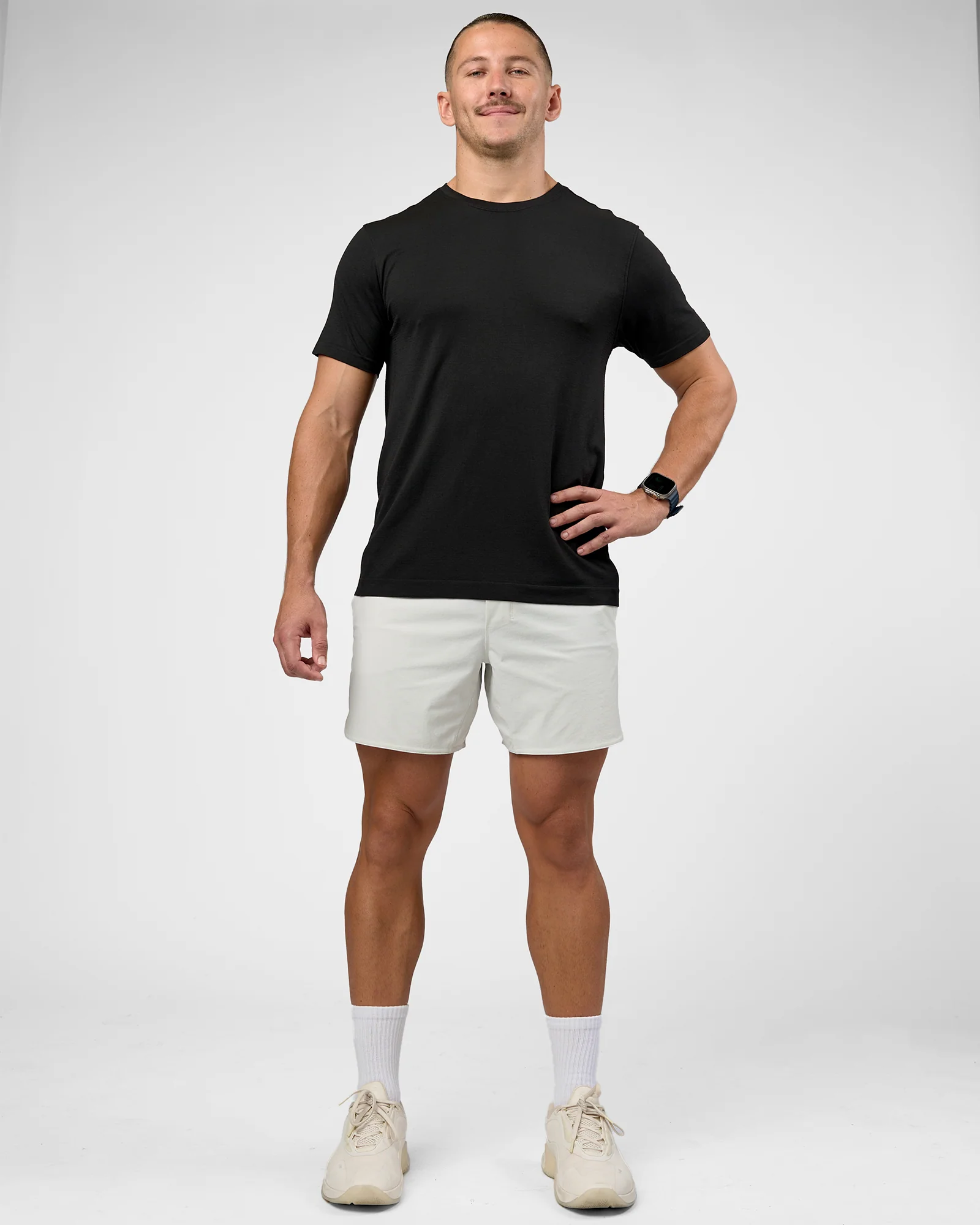 AeroFLX+ Seamless Set In Tee Jacquard - Black - Image 6