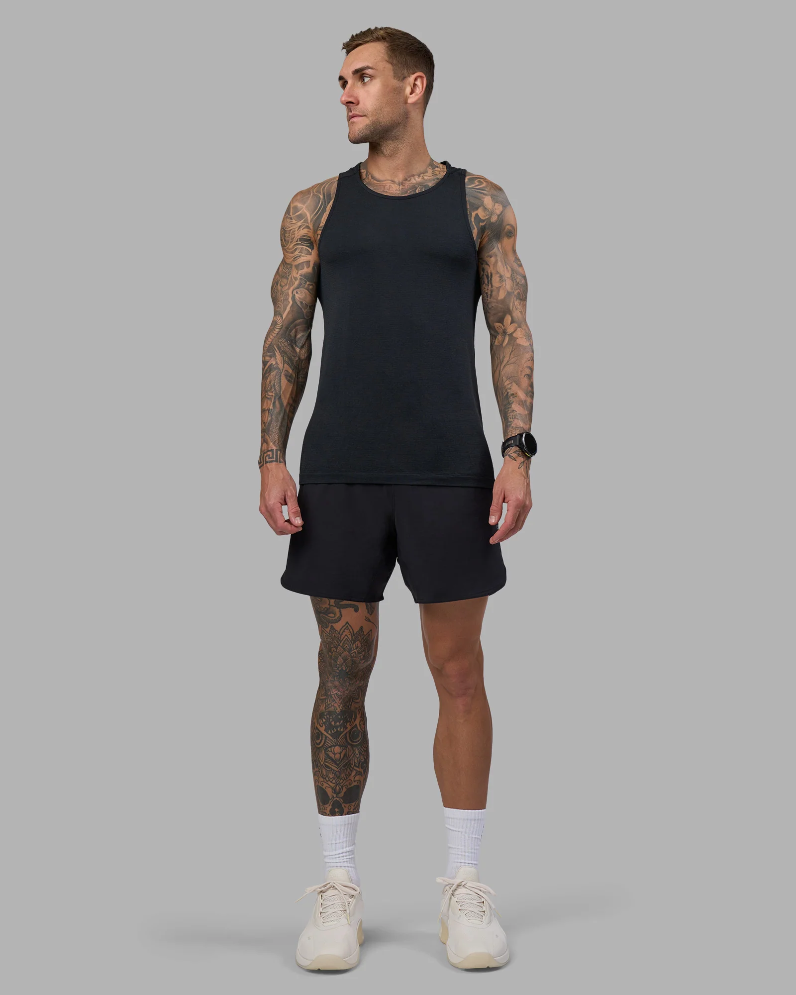 AeroFLX+ Seamless Tank - Black Marl - Image 2