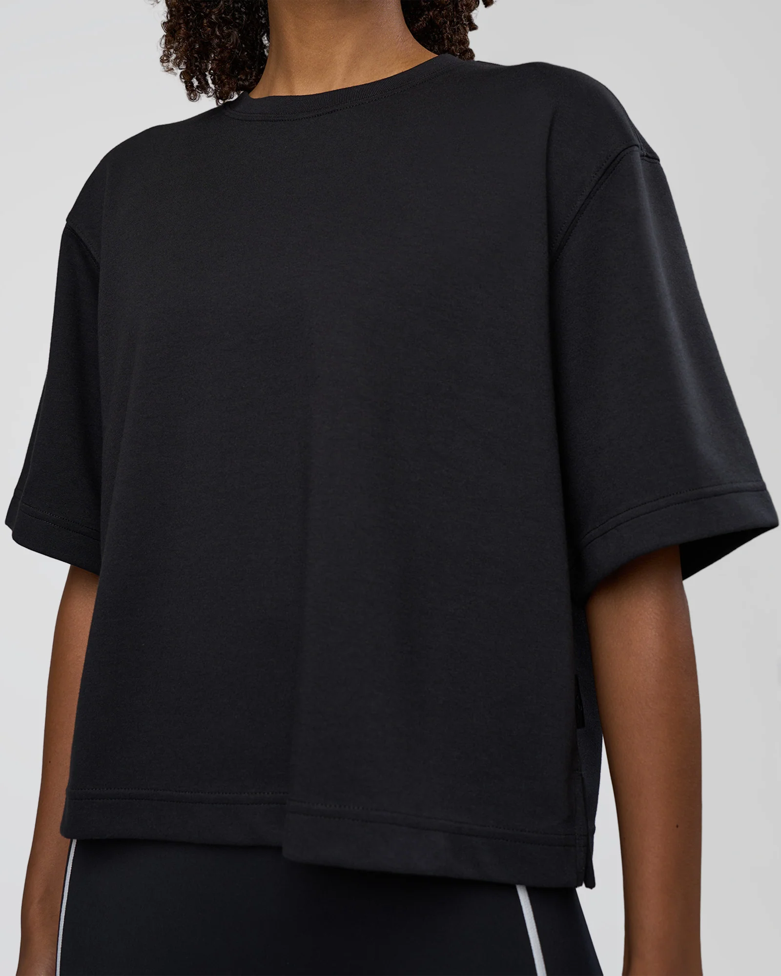 AfterDark ZeroCrease Cropped Tee - Black - Image 7
