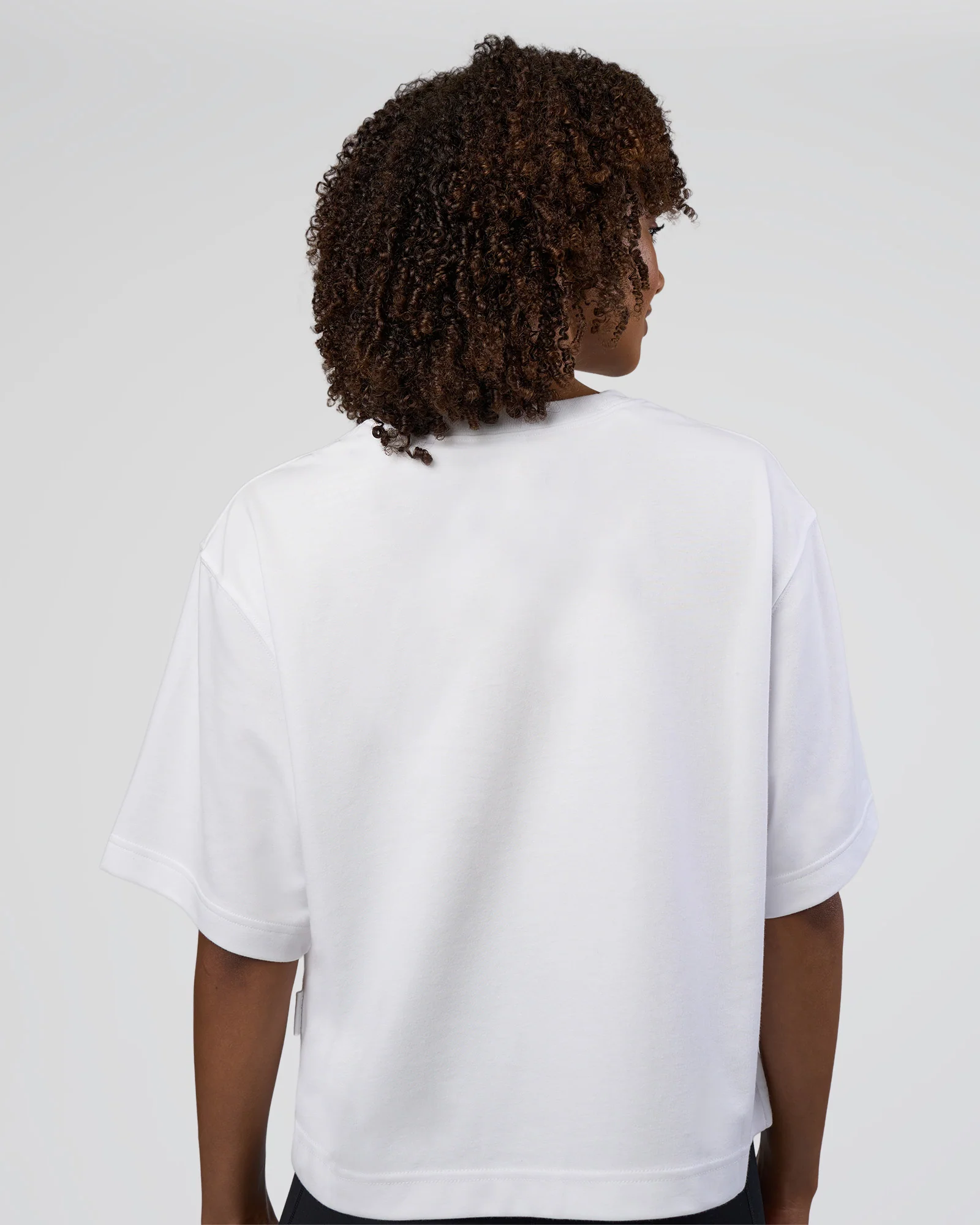 AfterDark ZeroCrease Cropped Tee - White - Image 4