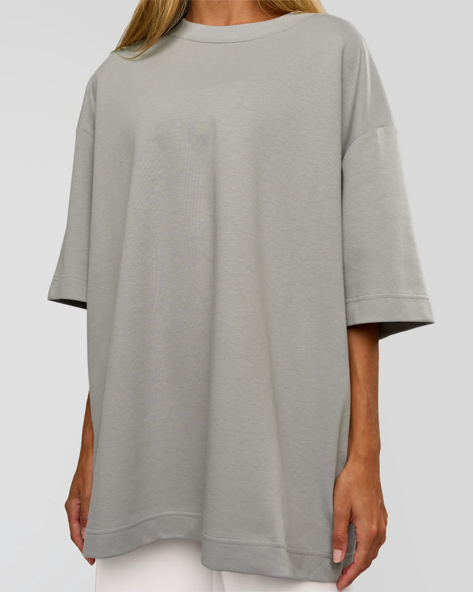 AfterDark ZeroCrease Oversized Tee - Alloy - Image 11