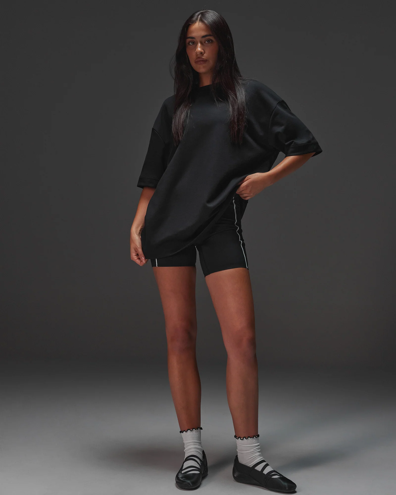 AfterDark ZeroCrease Oversized Tee - Black - Image 13