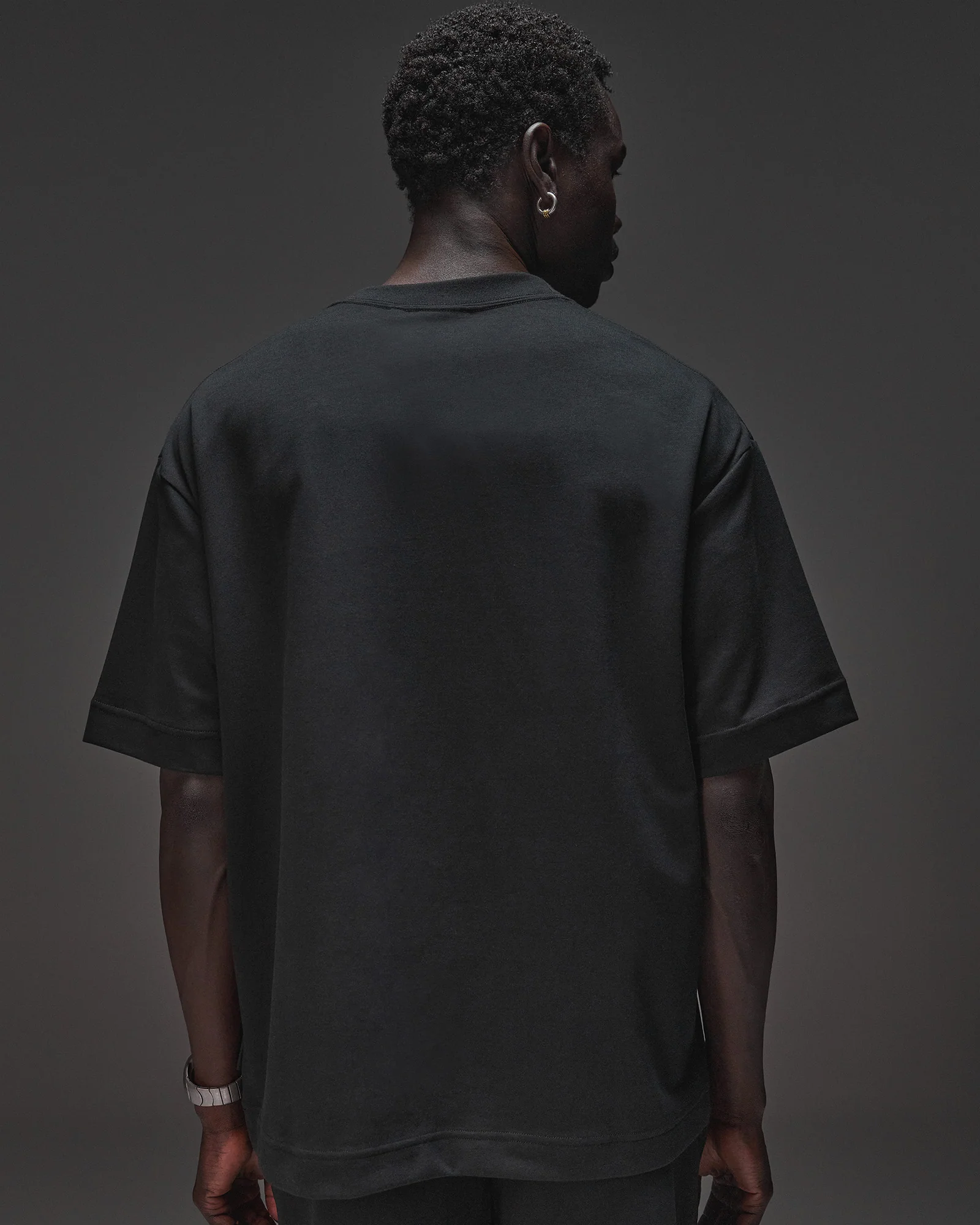 AfterDark ZeroCrease Oversized Tee - Black - Image 4