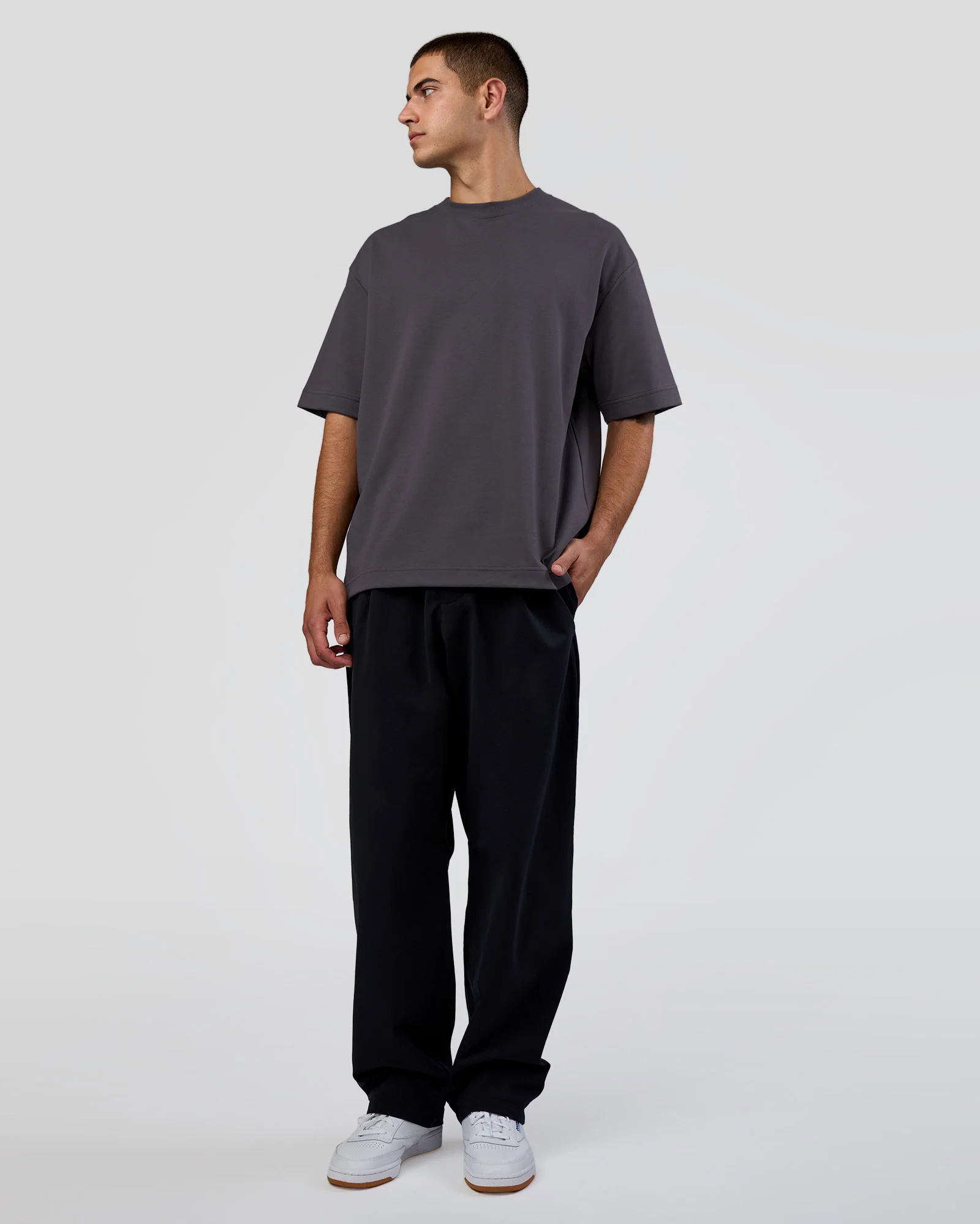 AfterDark ZeroCrease Oversized Tee - Dark Storm - Image 10
