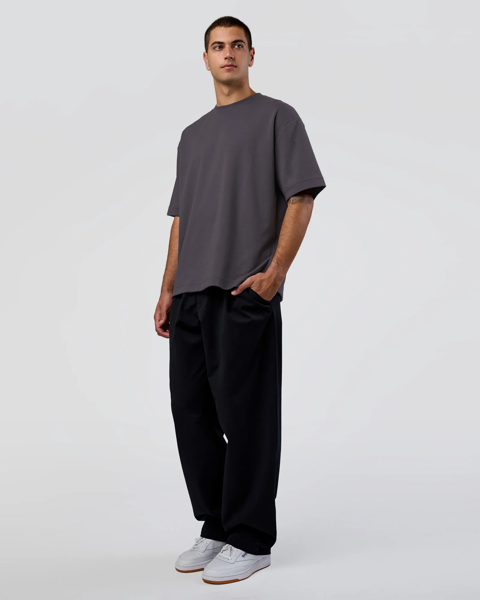 AfterDark ZeroCrease Oversized Tee - Dark Storm - Image 3
