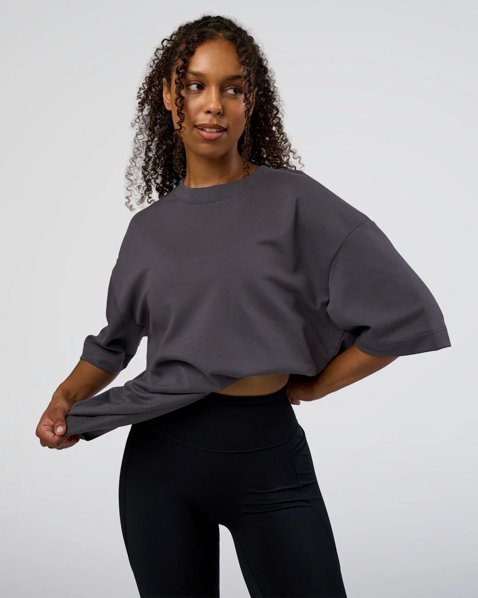 AfterDark ZeroCrease Oversized Tee - Dark Storm - Image 4