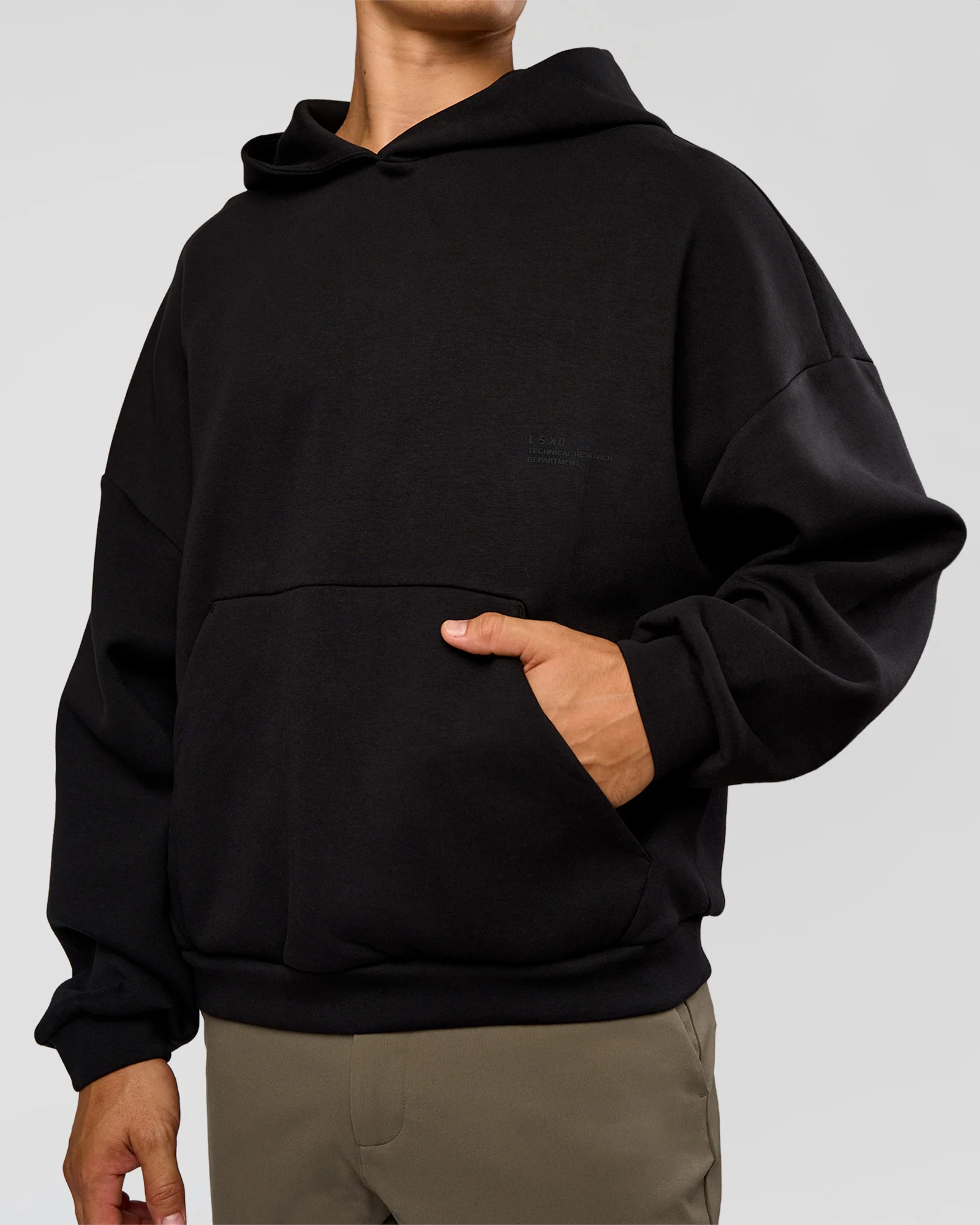 AfterDark ZeroCrease Oversized Hoodie - Black - Image 11