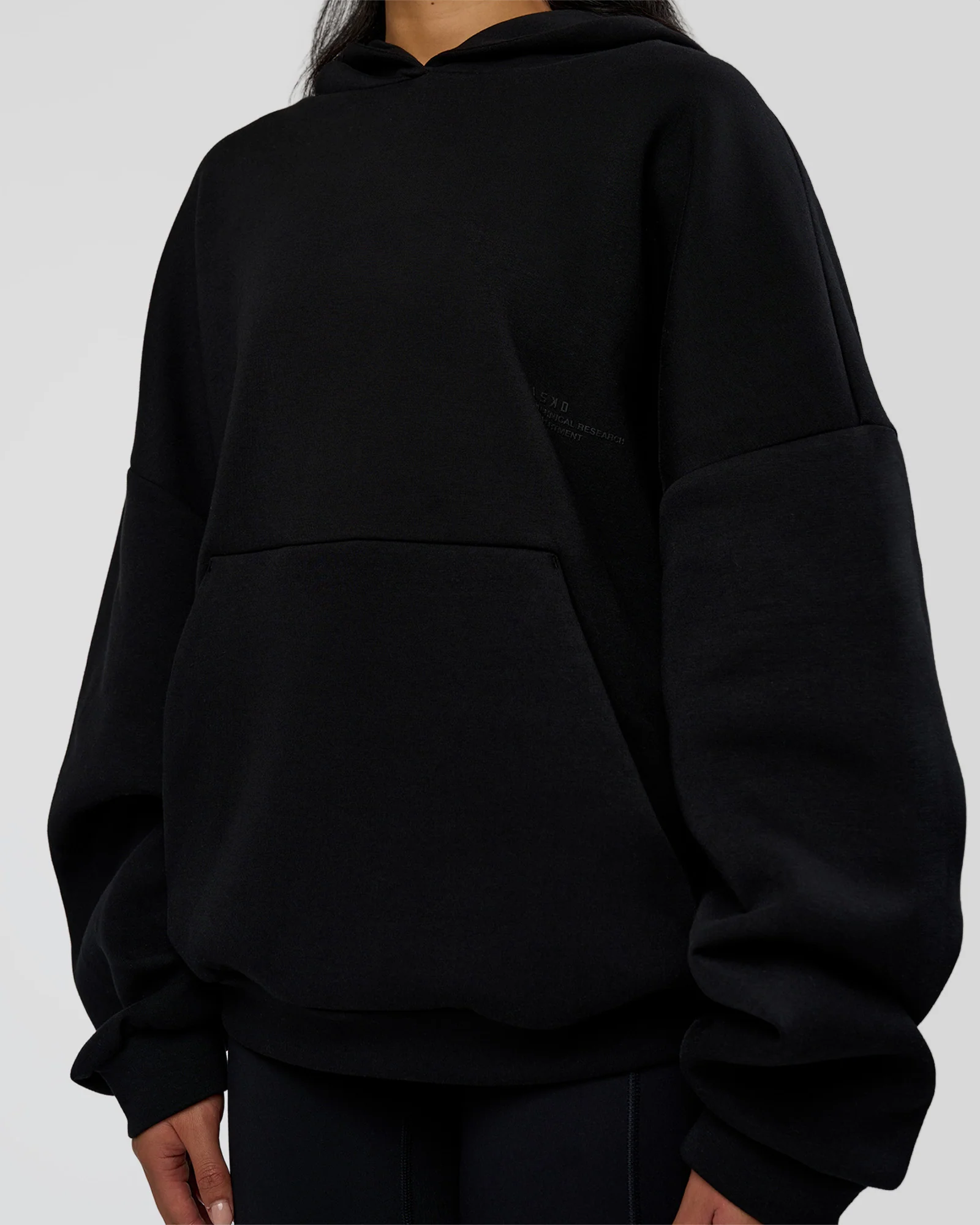 AfterDark ZeroCrease Oversized Hoodie - Black - Image 13