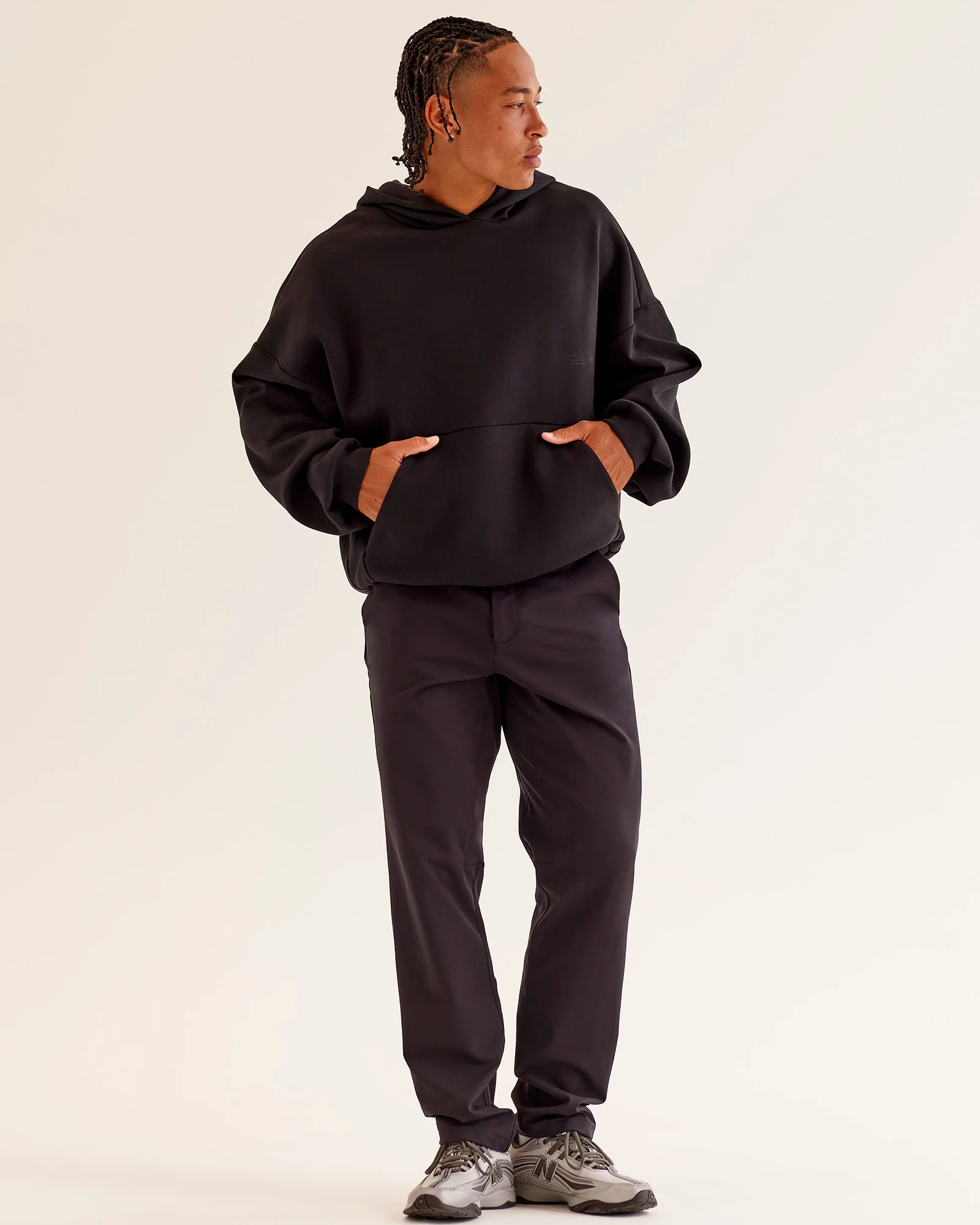 AfterDark ZeroCrease Oversized Hoodie - Black - Image 3