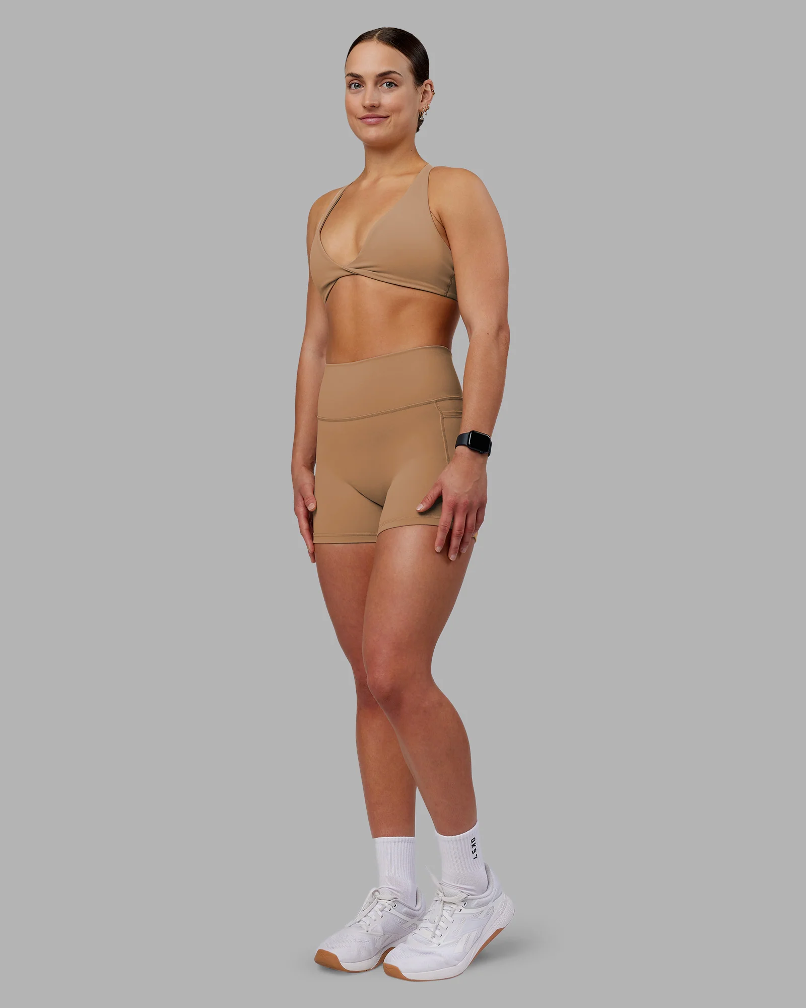Agile Sports Bra - Warm Smoke - Image 5