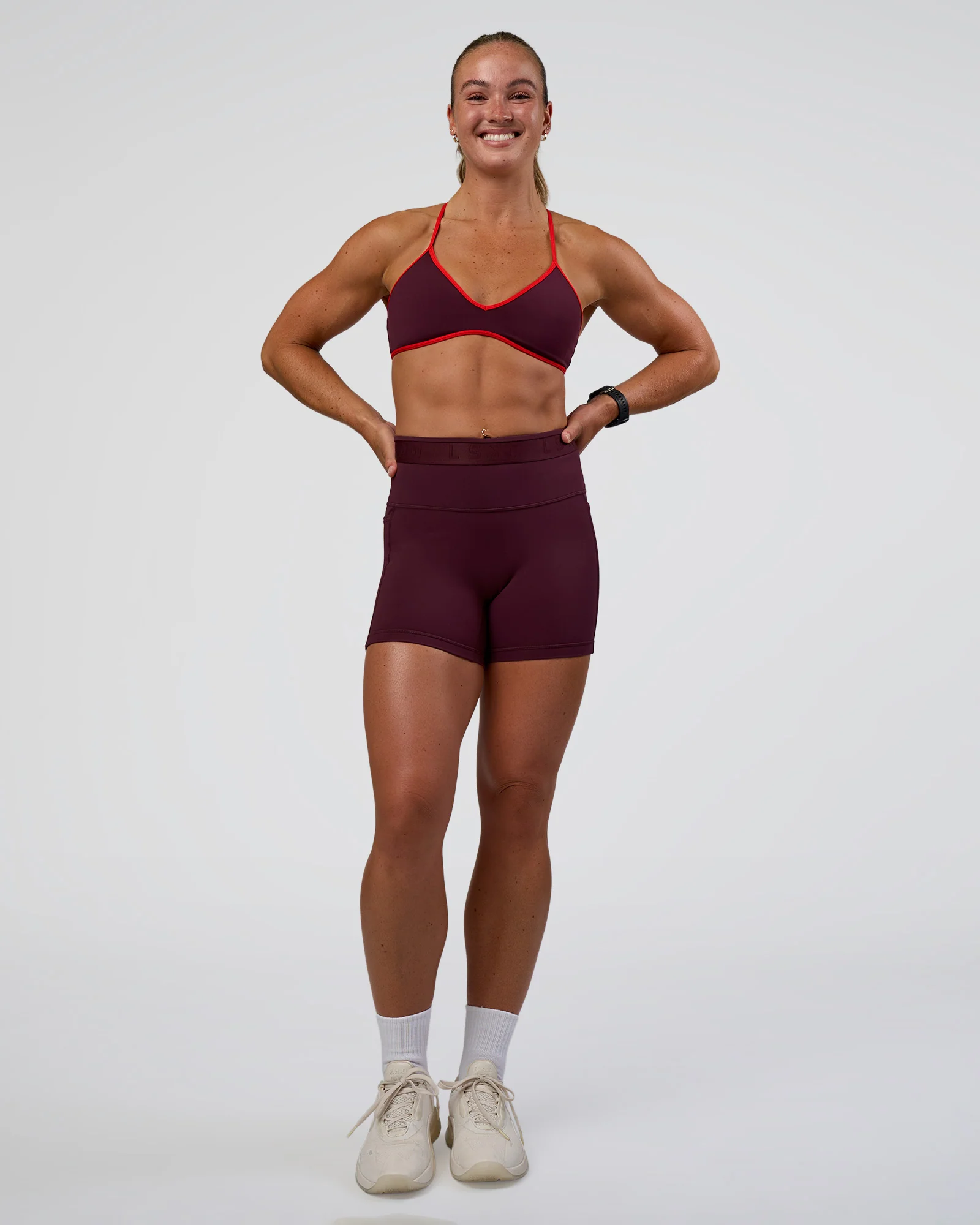 Ambience Sports Bra - Cherry Lacquer-Flame - Image 5