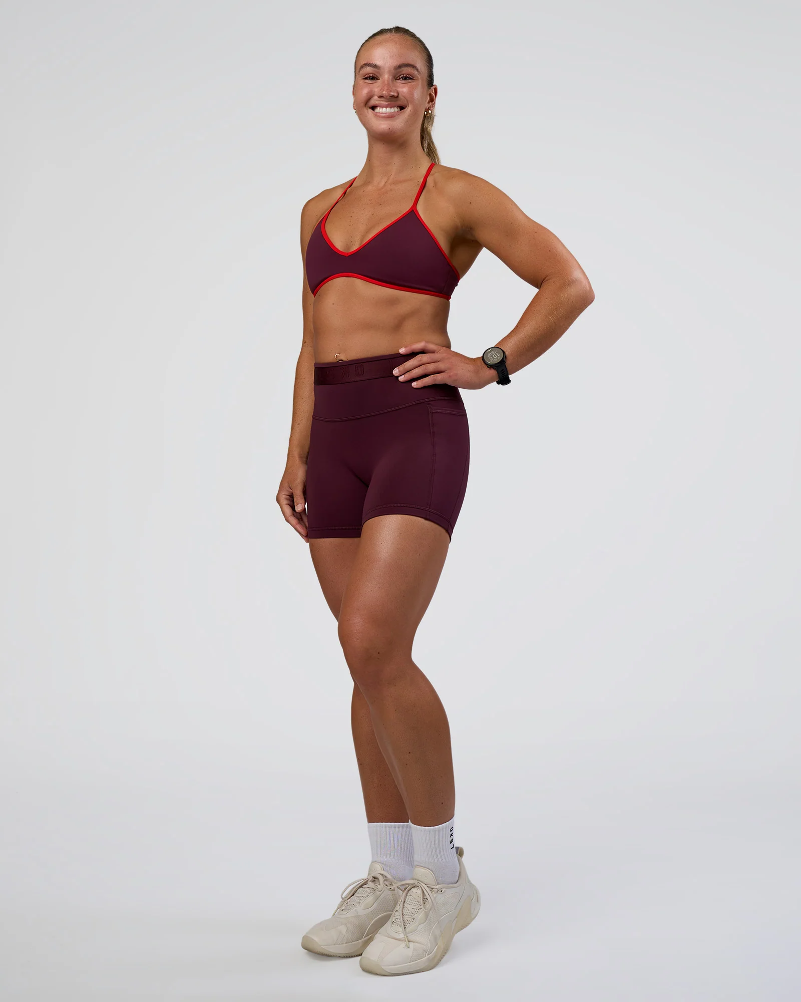 Ambience Sports Bra - Cherry Lacquer-Flame - Image 6