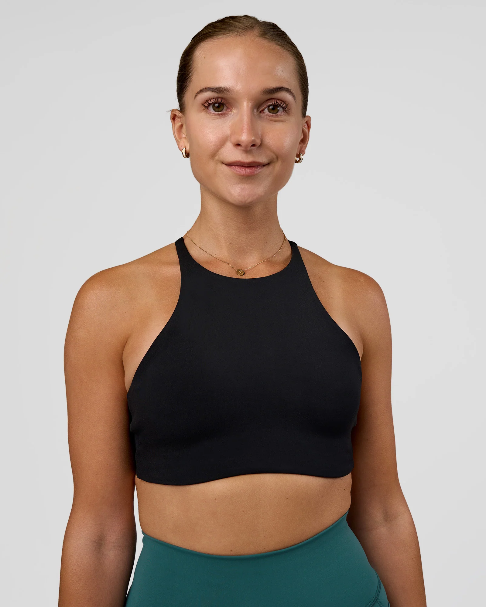 AMRAP High Neck Sports Bra - Black - Image 2