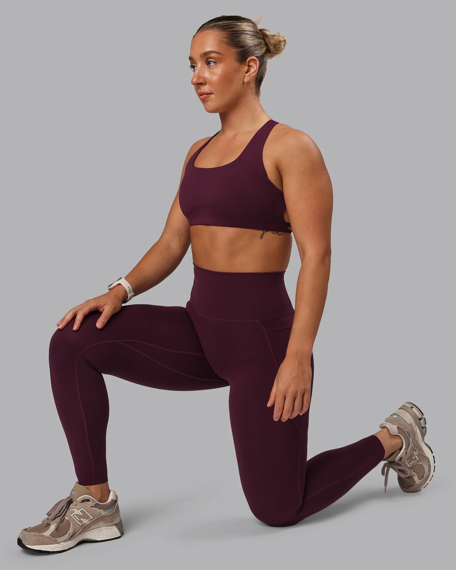 Aspire Sports Bra - Cherry Lacquer - Image 7