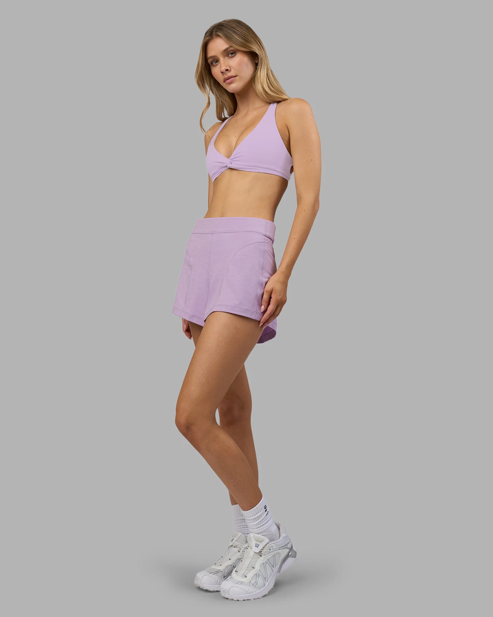 Aspire Twist Sports Bra - Pale Lilac - Image 5