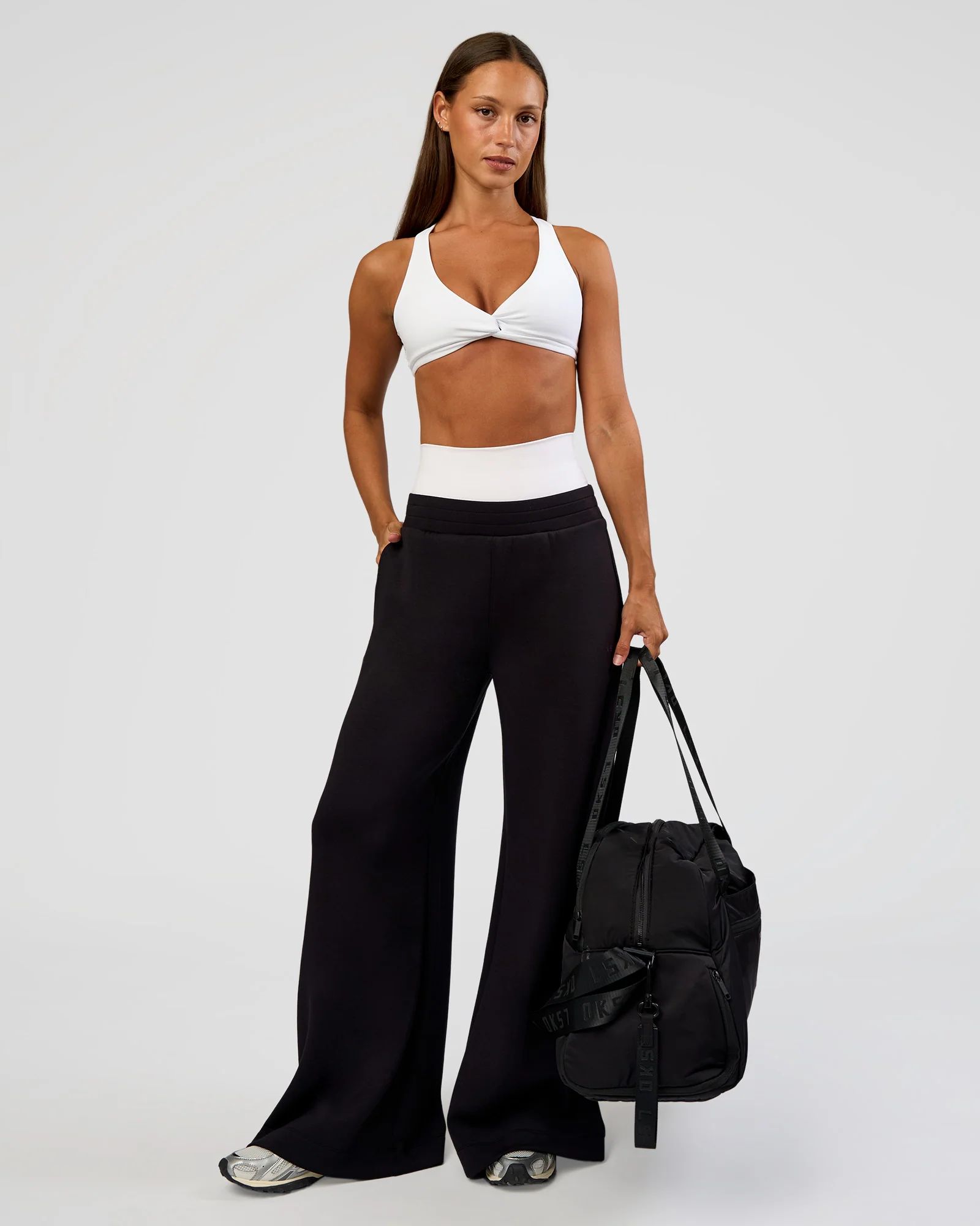 Aspire Twist Sports Bra - White - Image 3