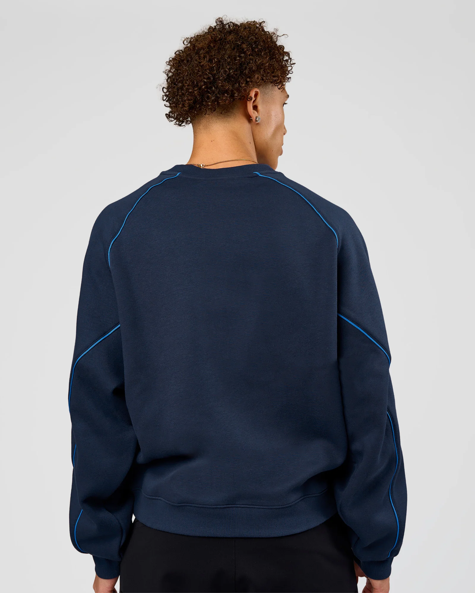 Axis Boxy Crew Sweater - Future Navy-Palace Blue - Image 6