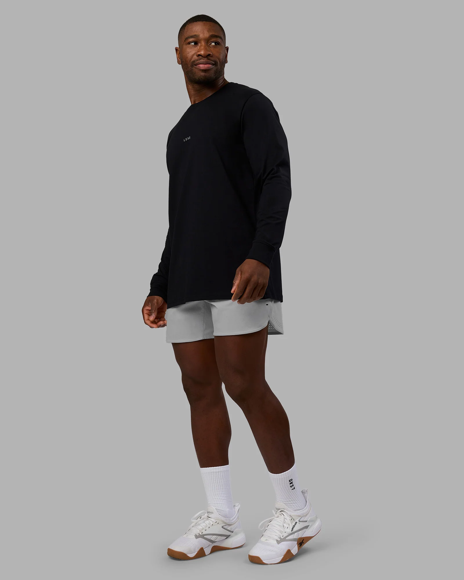 Base FLXCotton Long Sleeve Tee - Black - Image 2