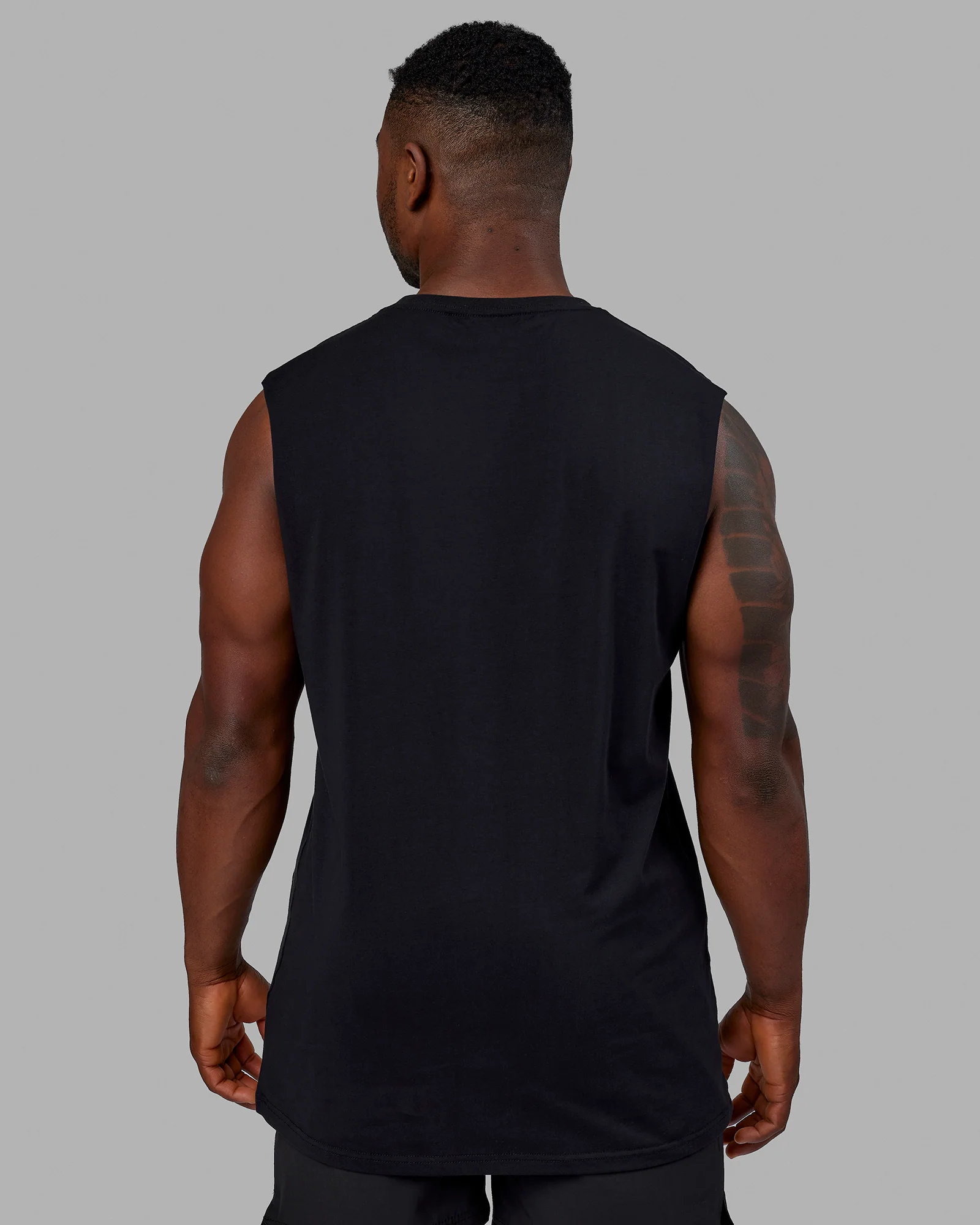 Base FLXCotton Tank - Black - Image 4