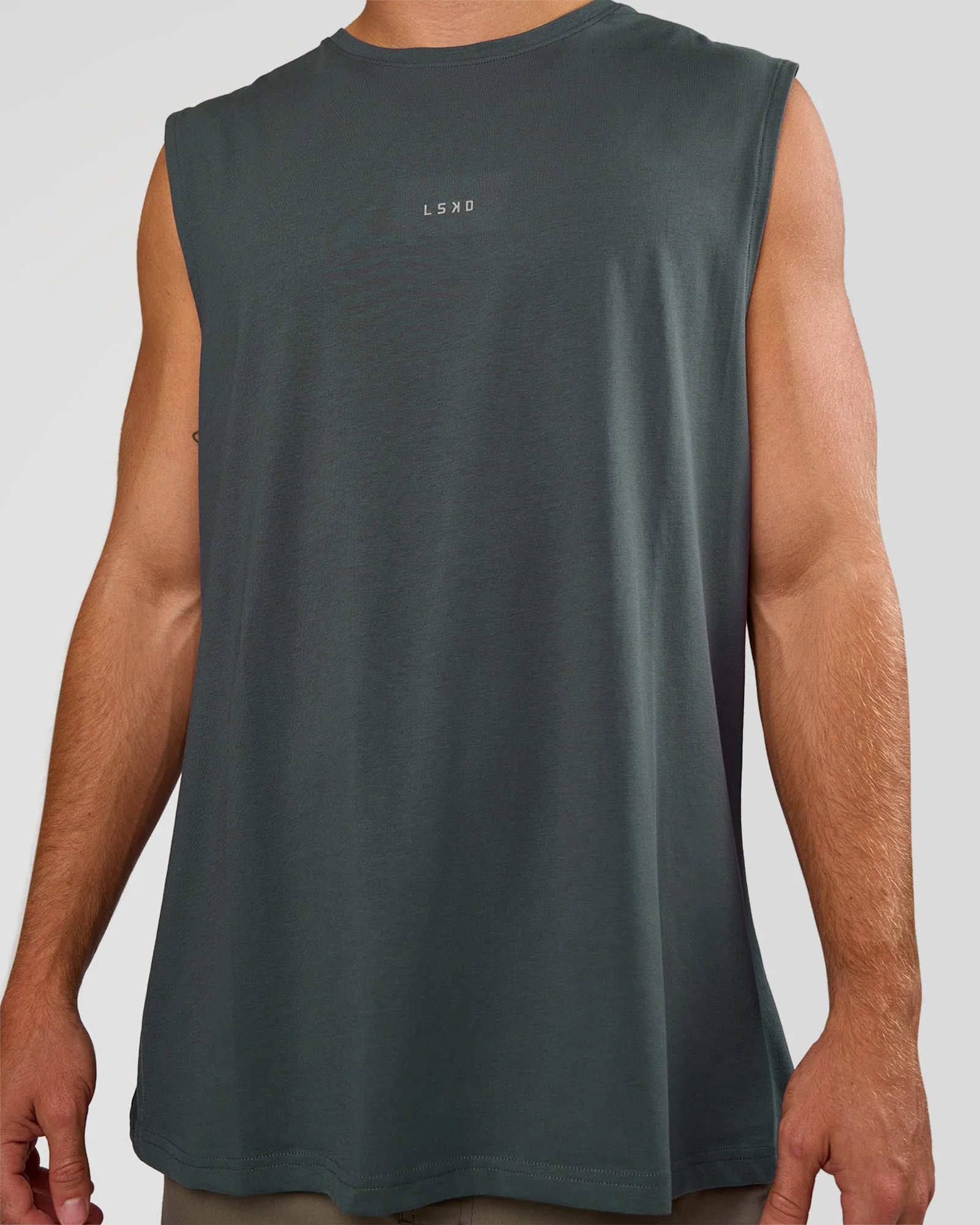 Base FLXCotton Tank - Dark Slate - Image 4