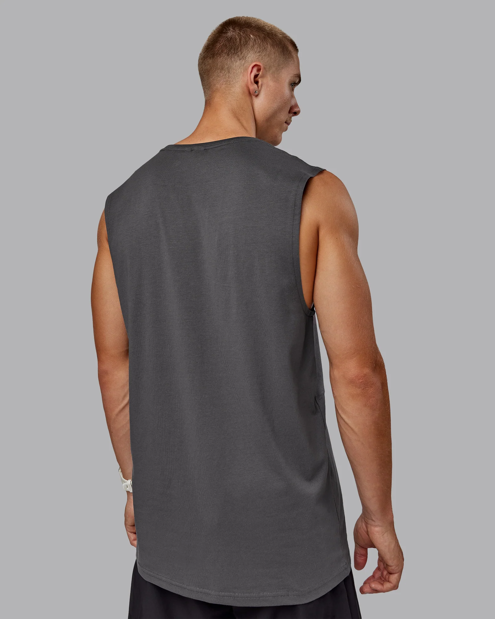 Base FLXCotton Tank - Dark Storm - Image 3