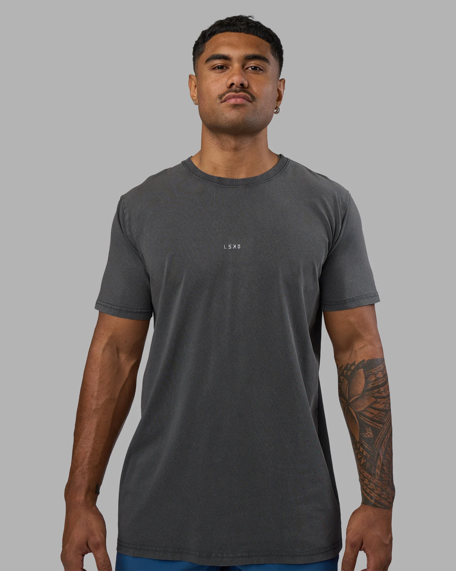 Base FLXCotton Tee - Dark Storm Washed - Image 2