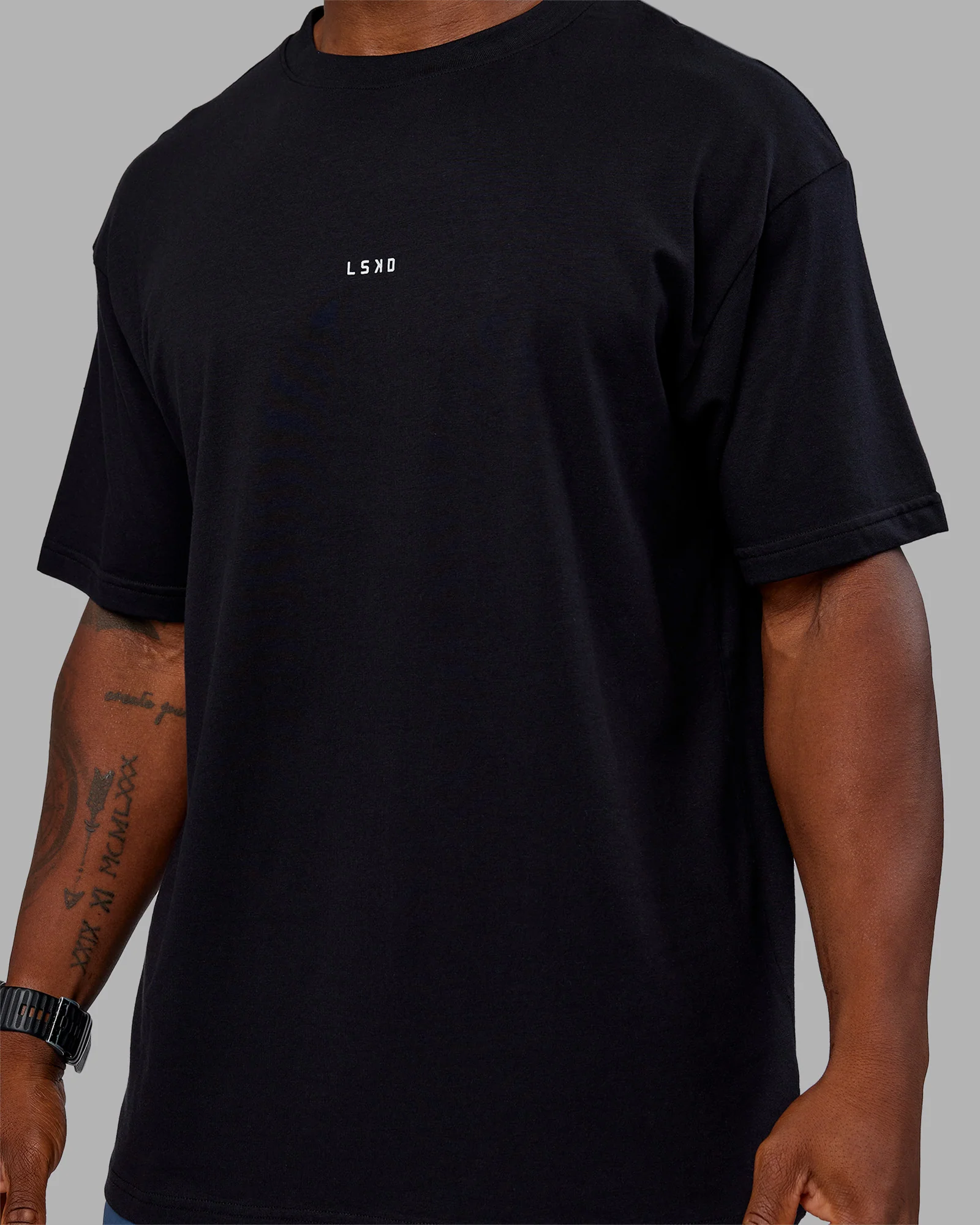 Base FLXCotton Tee Oversized - Black - Image 4