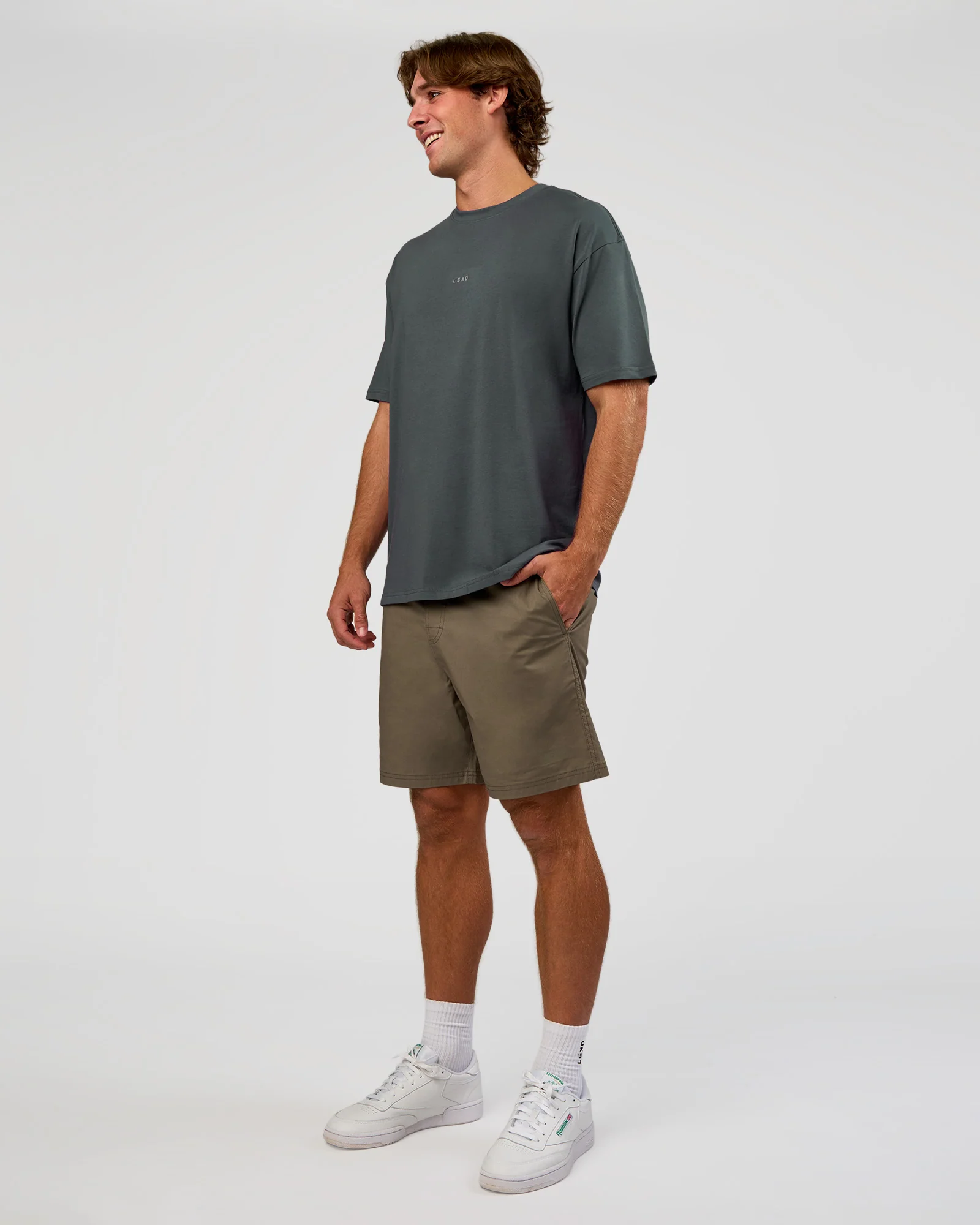 Base FLXCotton Tee Oversized - Dark Slate - Image 2