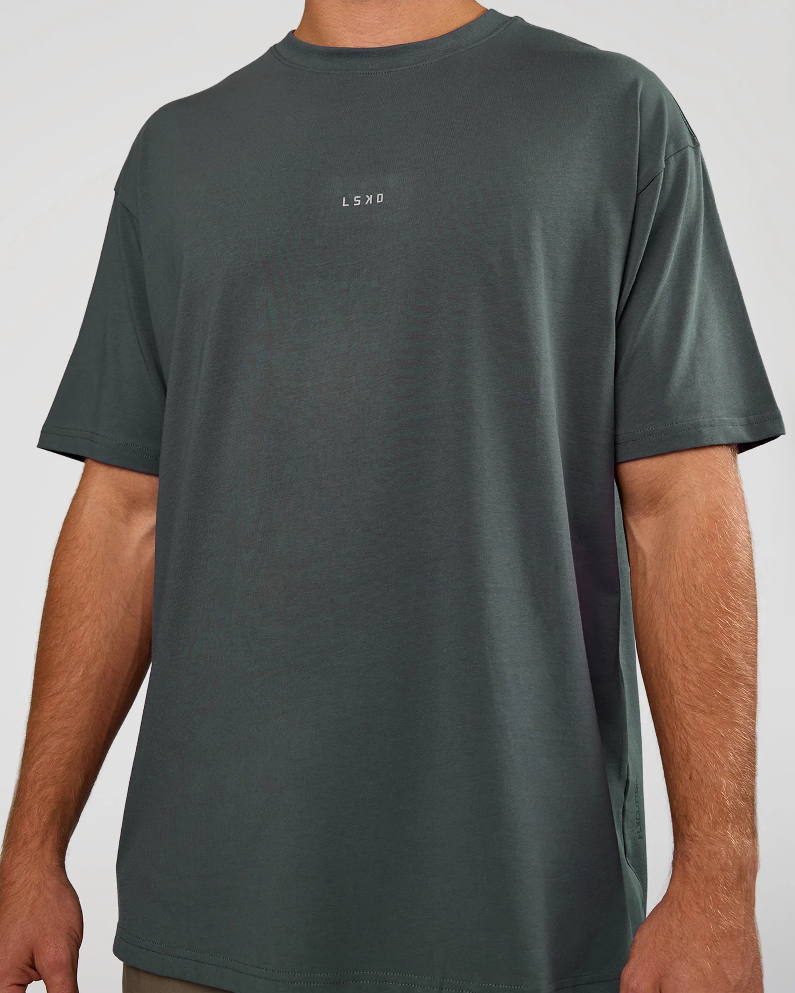 Base FLXCotton Tee Oversized - Dark Slate - Image 4