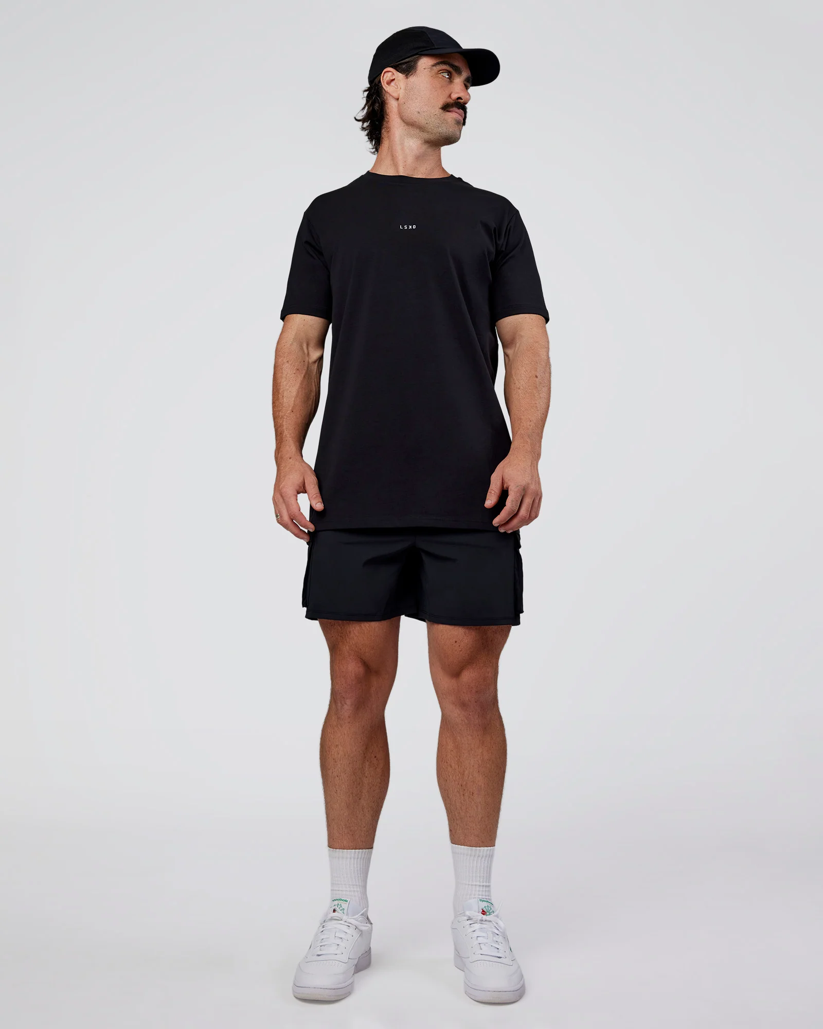 Base FLXCotton Tee  Regular Fit +2cm - Black - Image 5