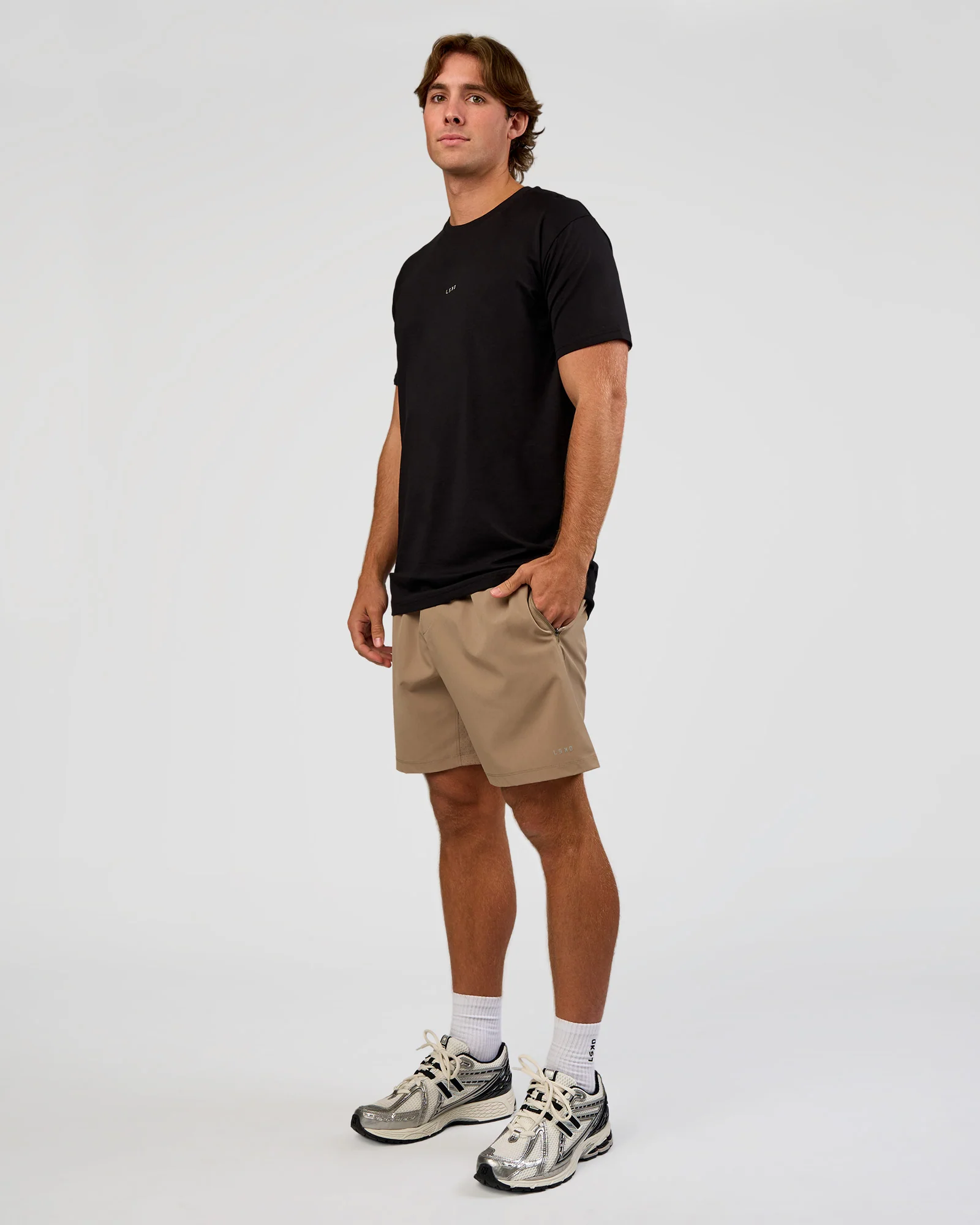 Base Heavyweight FLXCotton Tee Regular Fit +2cm - Black - Image 2