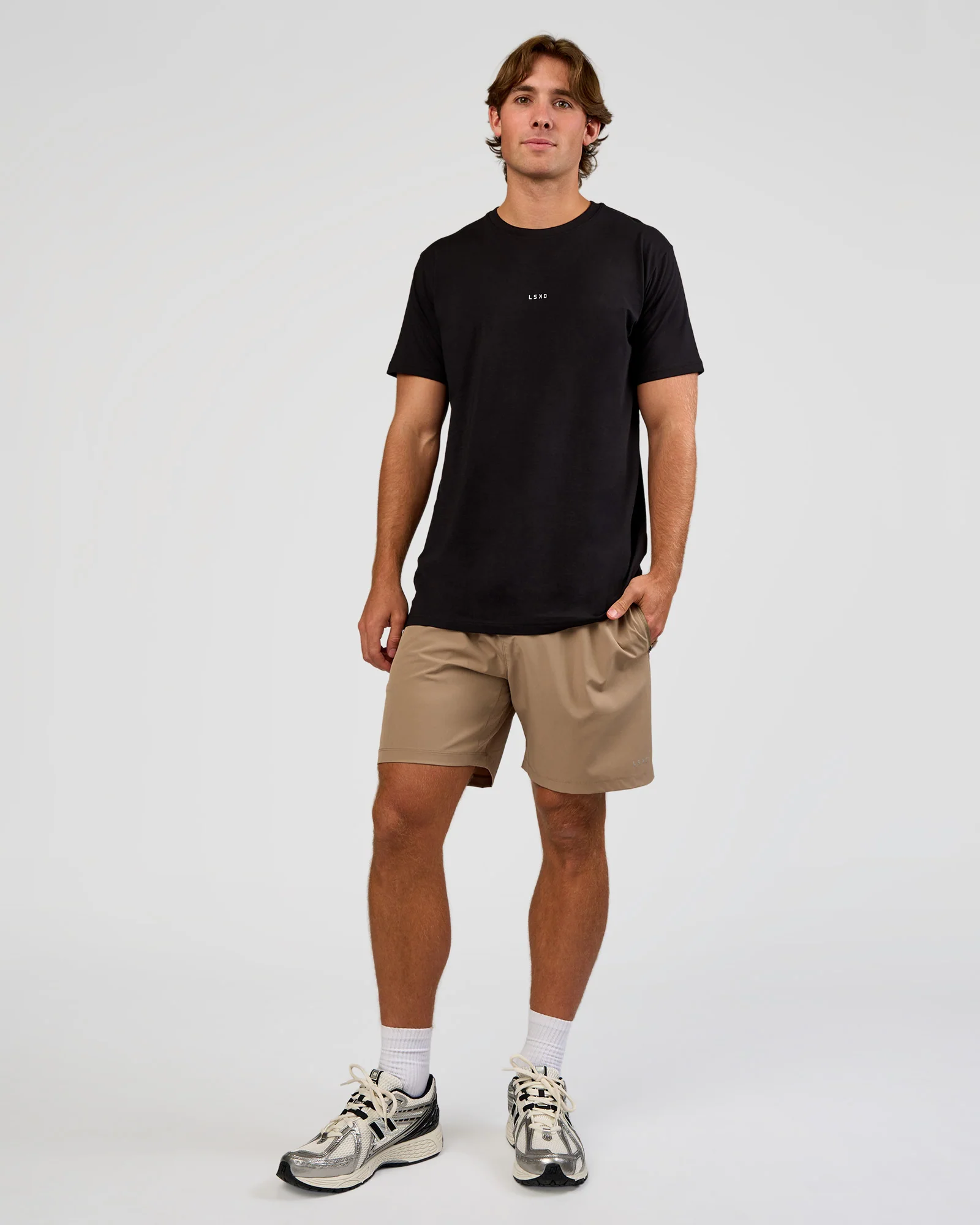 Base Heavyweight FLXCotton Tee Regular Fit +2cm - Black - Image 5